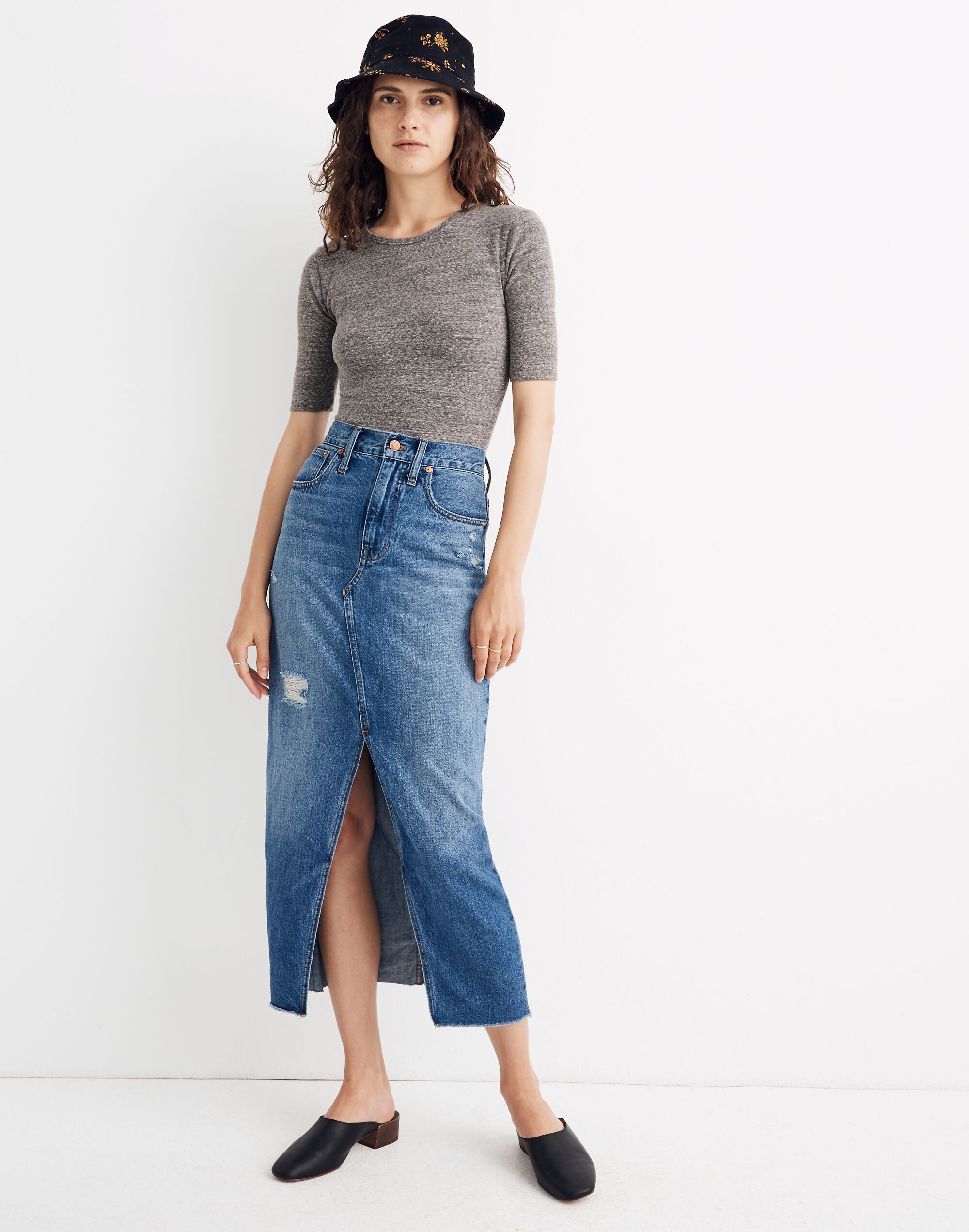 Crewneck Short-Sleeve Thong Bodysuit