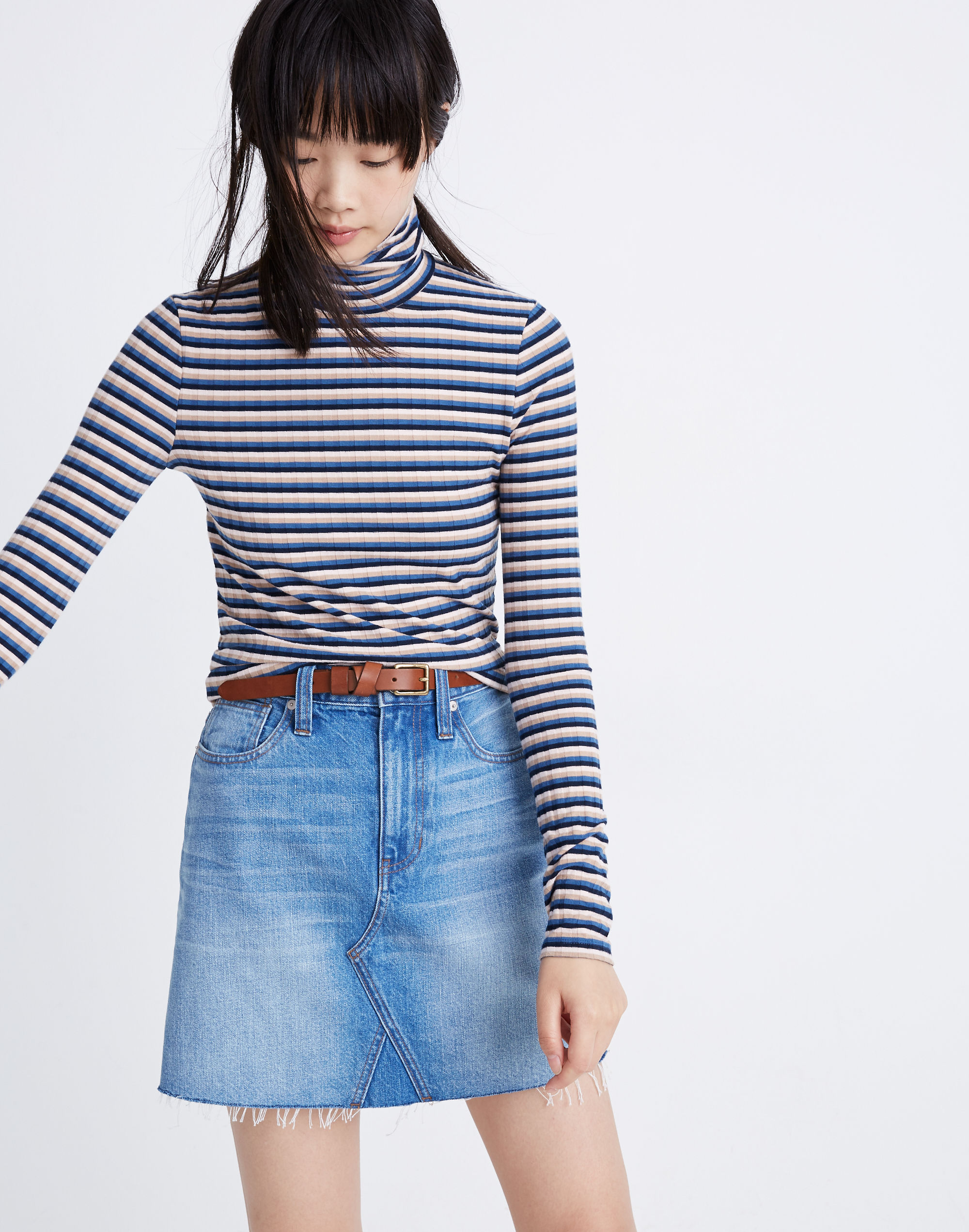 トップス Mame Raschel Stripe Jersey High Neck Top トップス Mame Raschel Stripe Jersey High Neck Top Mame