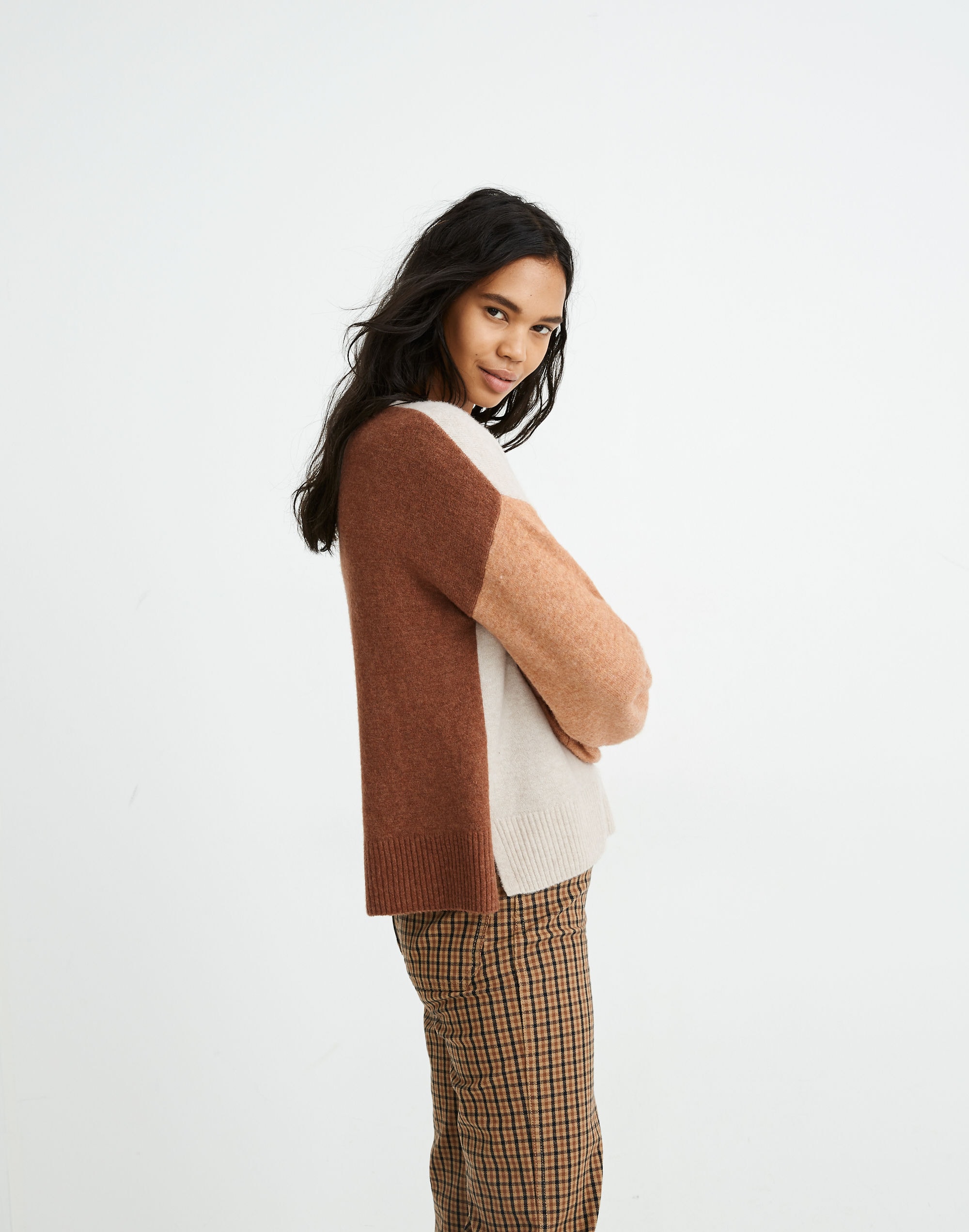 Colorblock Payton Pullover Sweater in Coziest Yarn