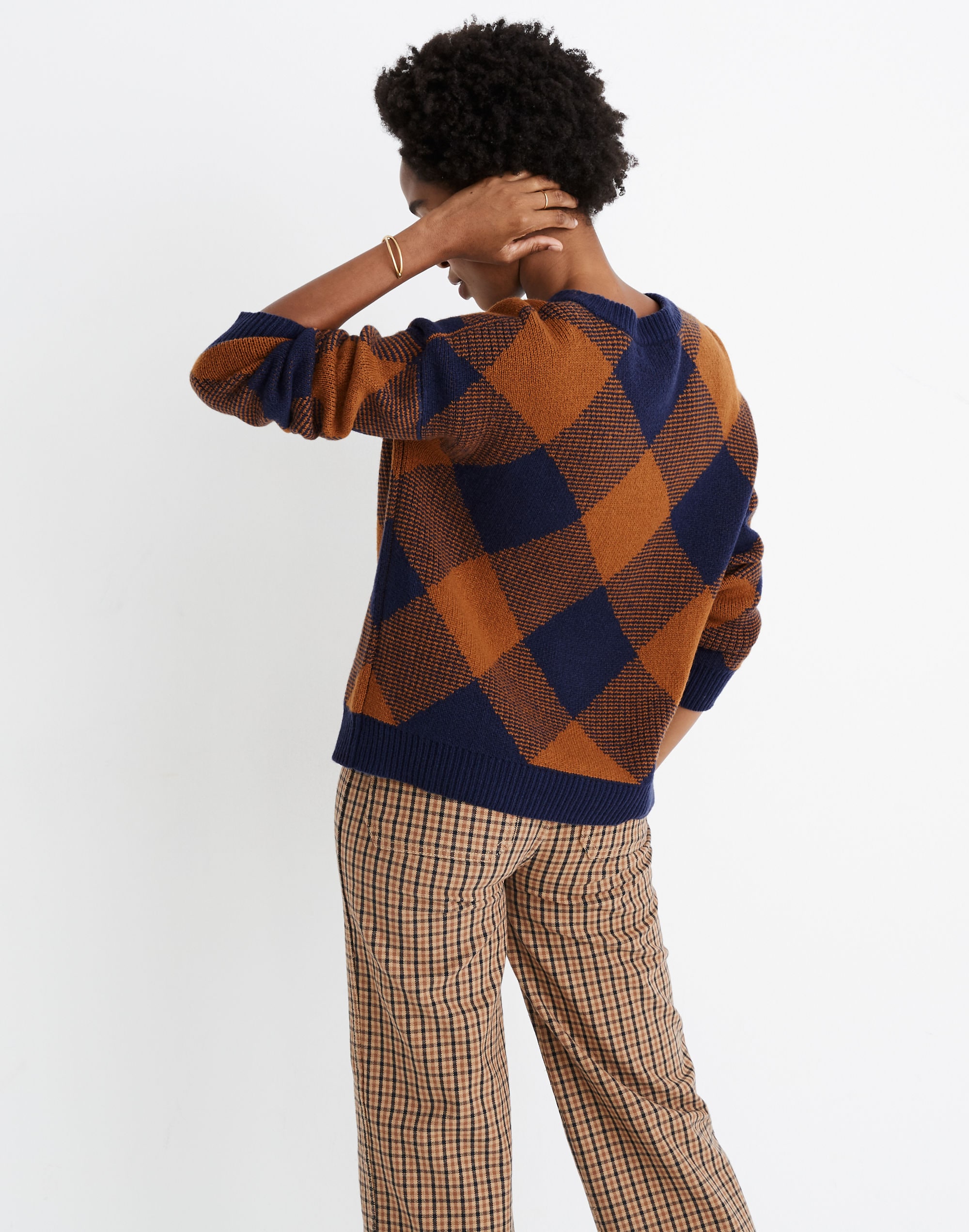 Mullen Pullover Sweater in Plaid