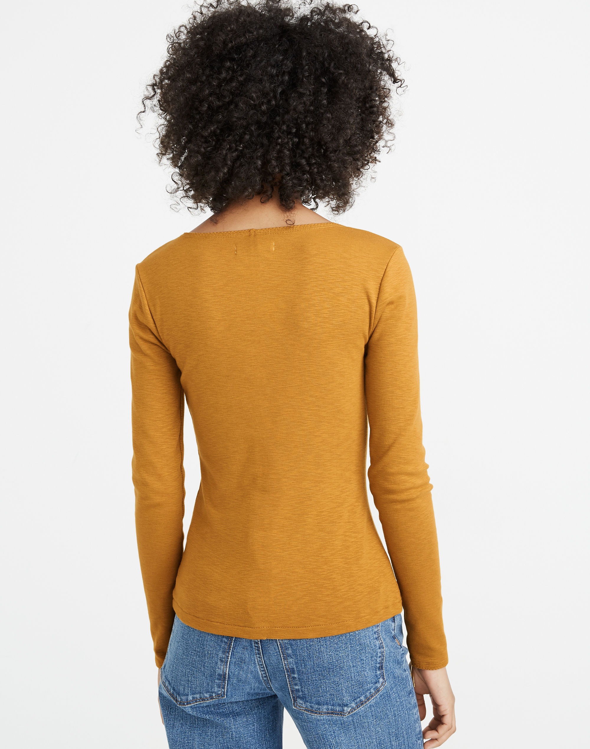 Scoopneck Long-Sleeve Baby Tee