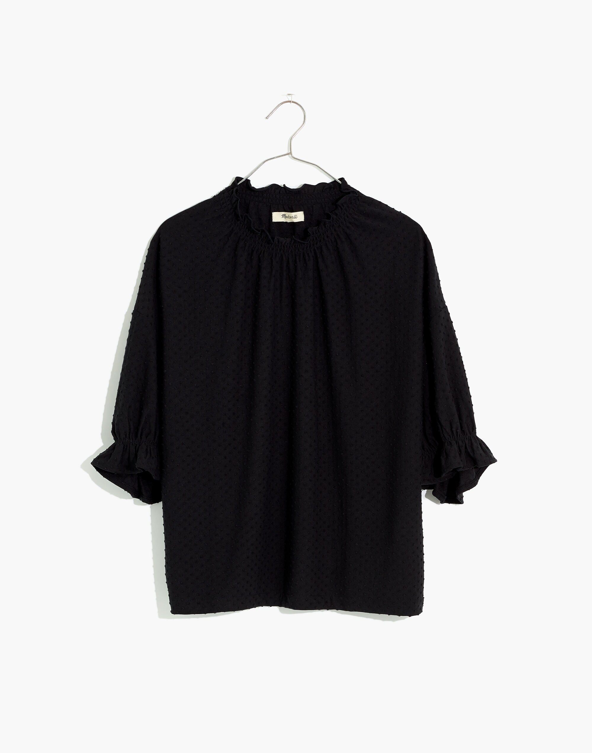 Clipdot Ruffle Top