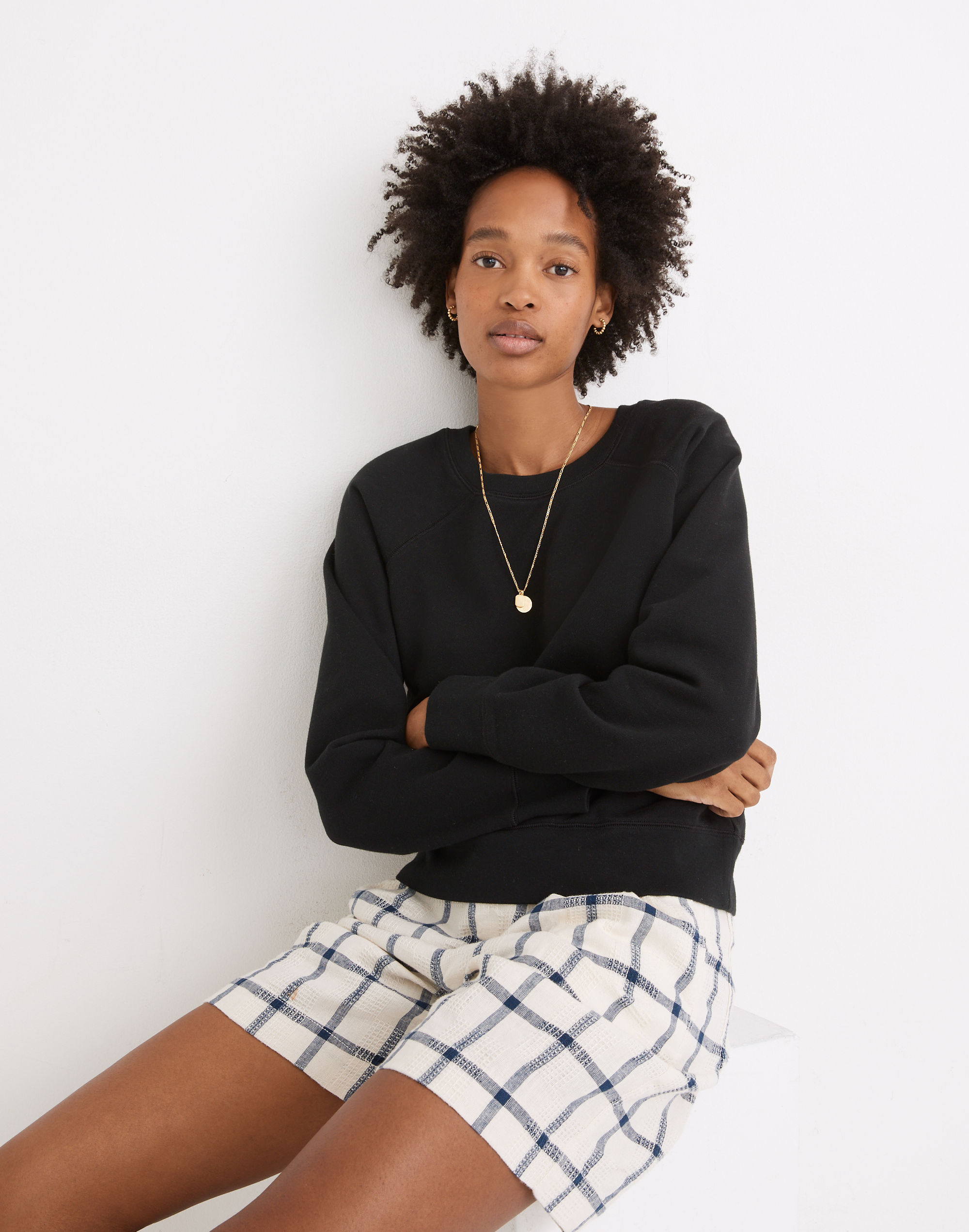 (Re)sourced Cotton Shrunken Sweatshirt