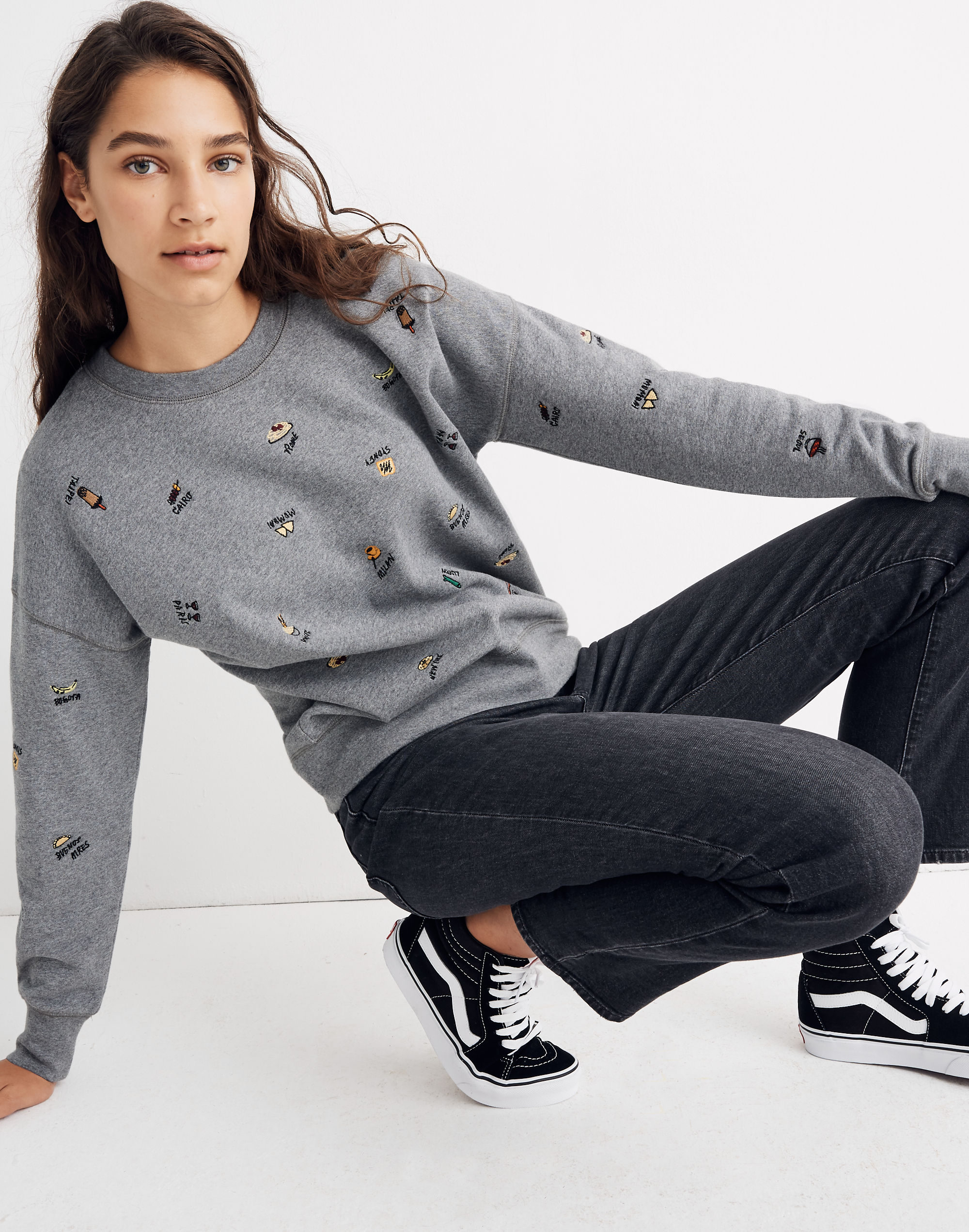 Food Culture Embroidered Mainstay Sweatshirt