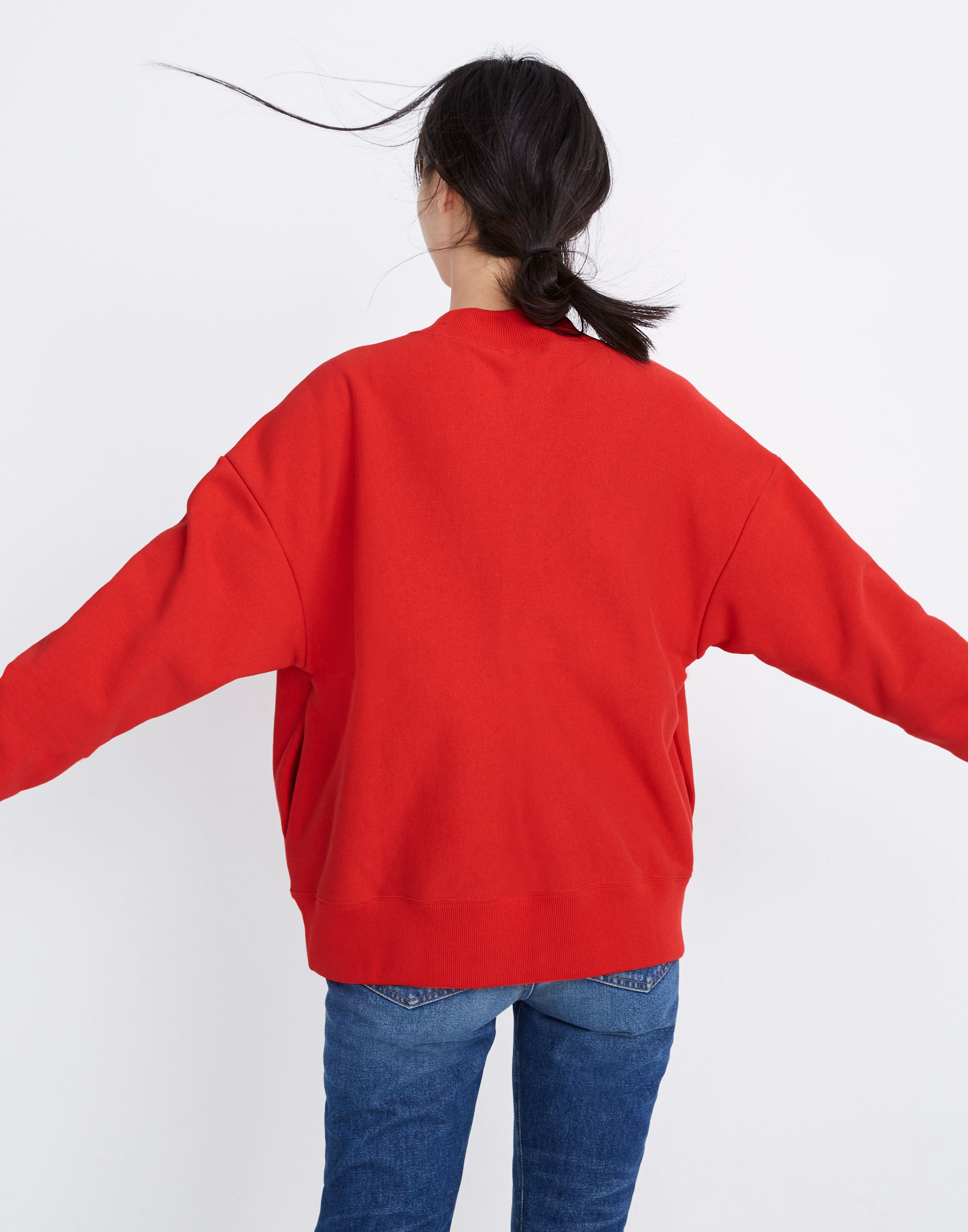 Champion&reg; Big Script Logo Oversized Crewneck Sweatshirt