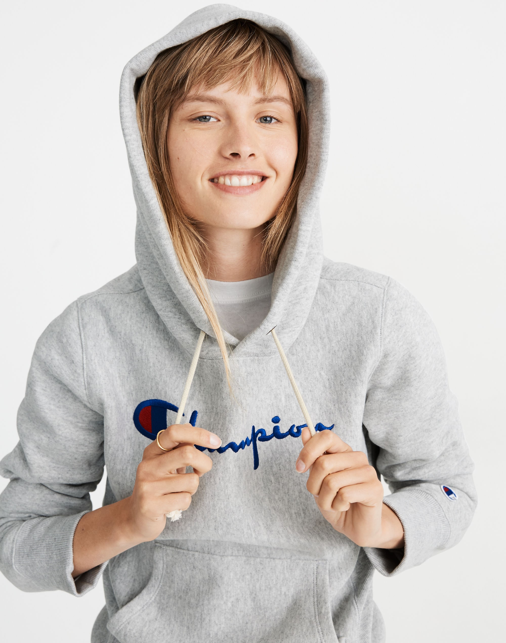 Champion&reg; Big Script Logo Pullover Hoodie Sweatshirt