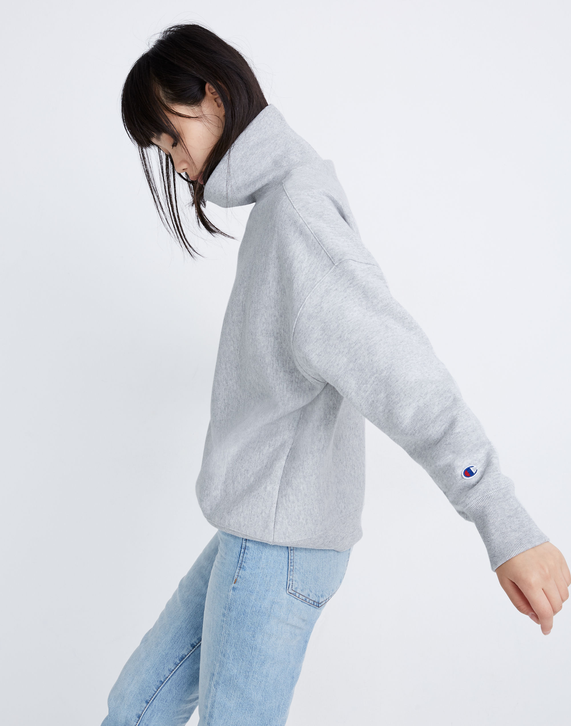 Champion&reg; Logo High-Neck Sweatshirt