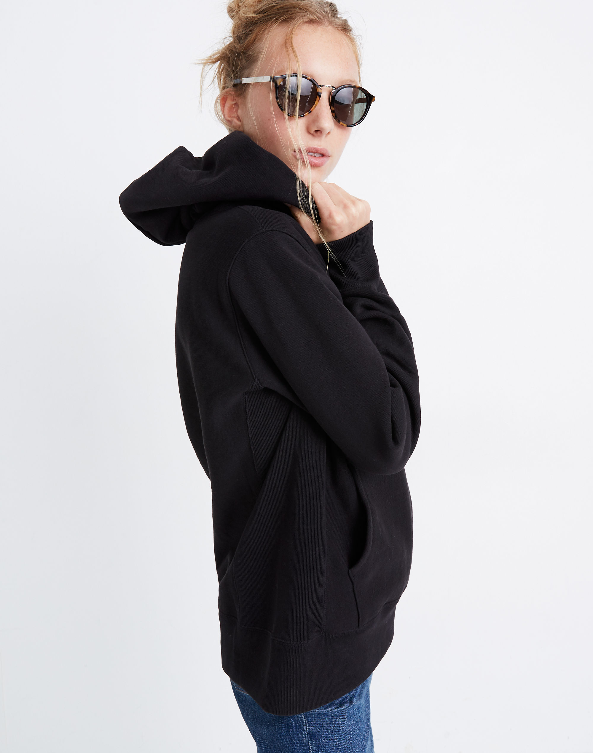 Champion&reg; Small Script Logo Pullover Hoodie Sweatshirt