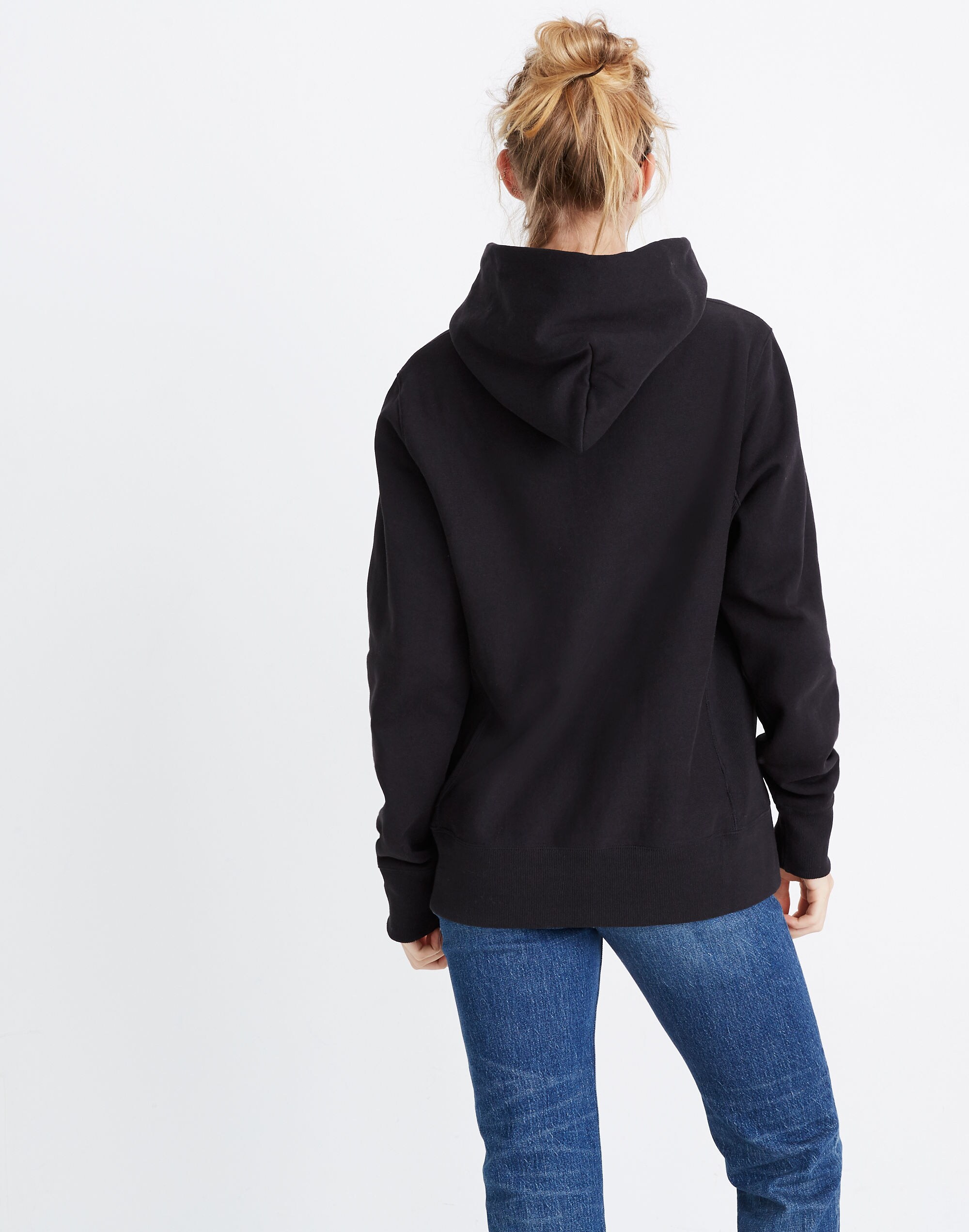 Champion&reg; Small Script Logo Pullover Hoodie Sweatshirt