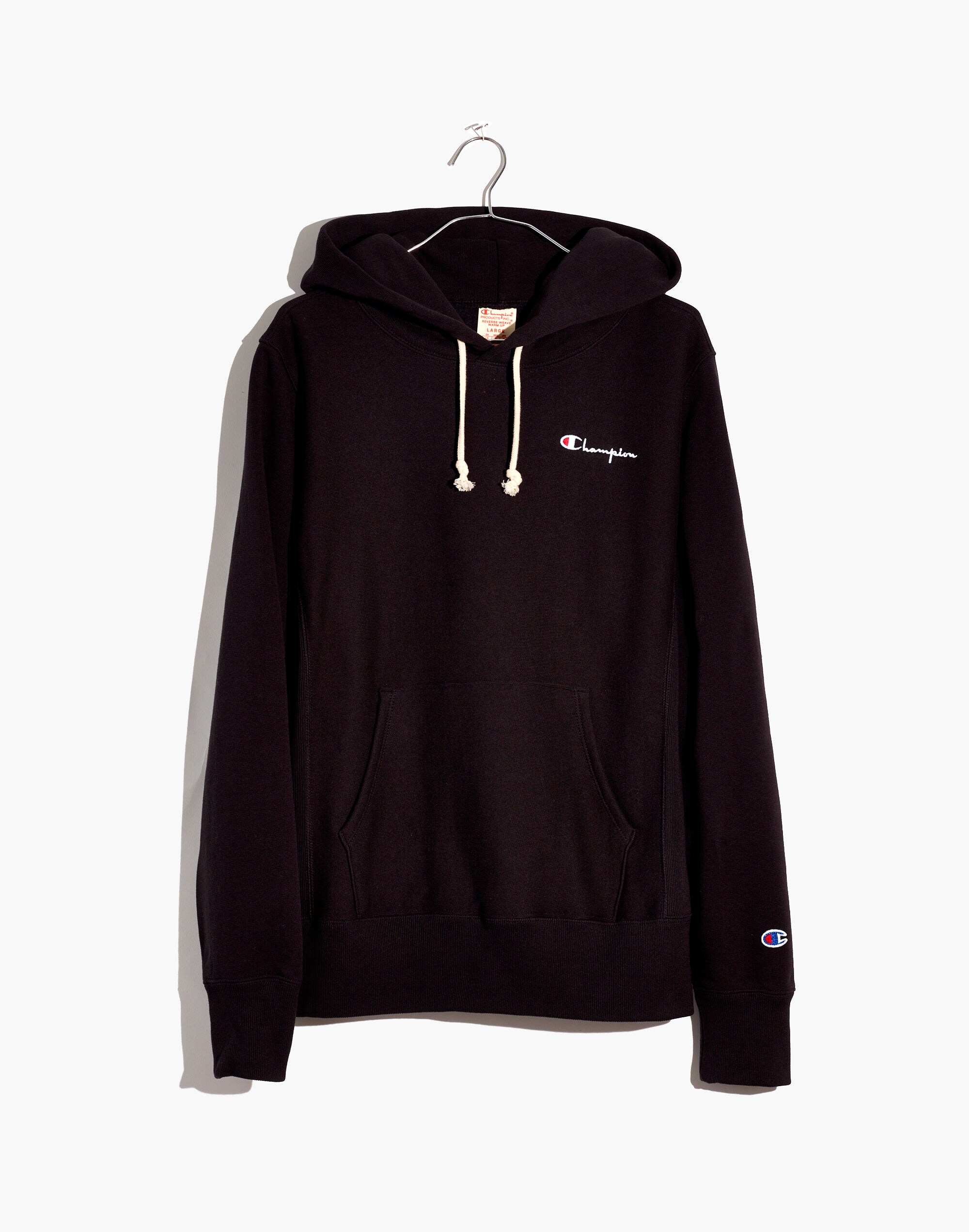 Champion&reg; Small Script Logo Pullover Hoodie Sweatshirt