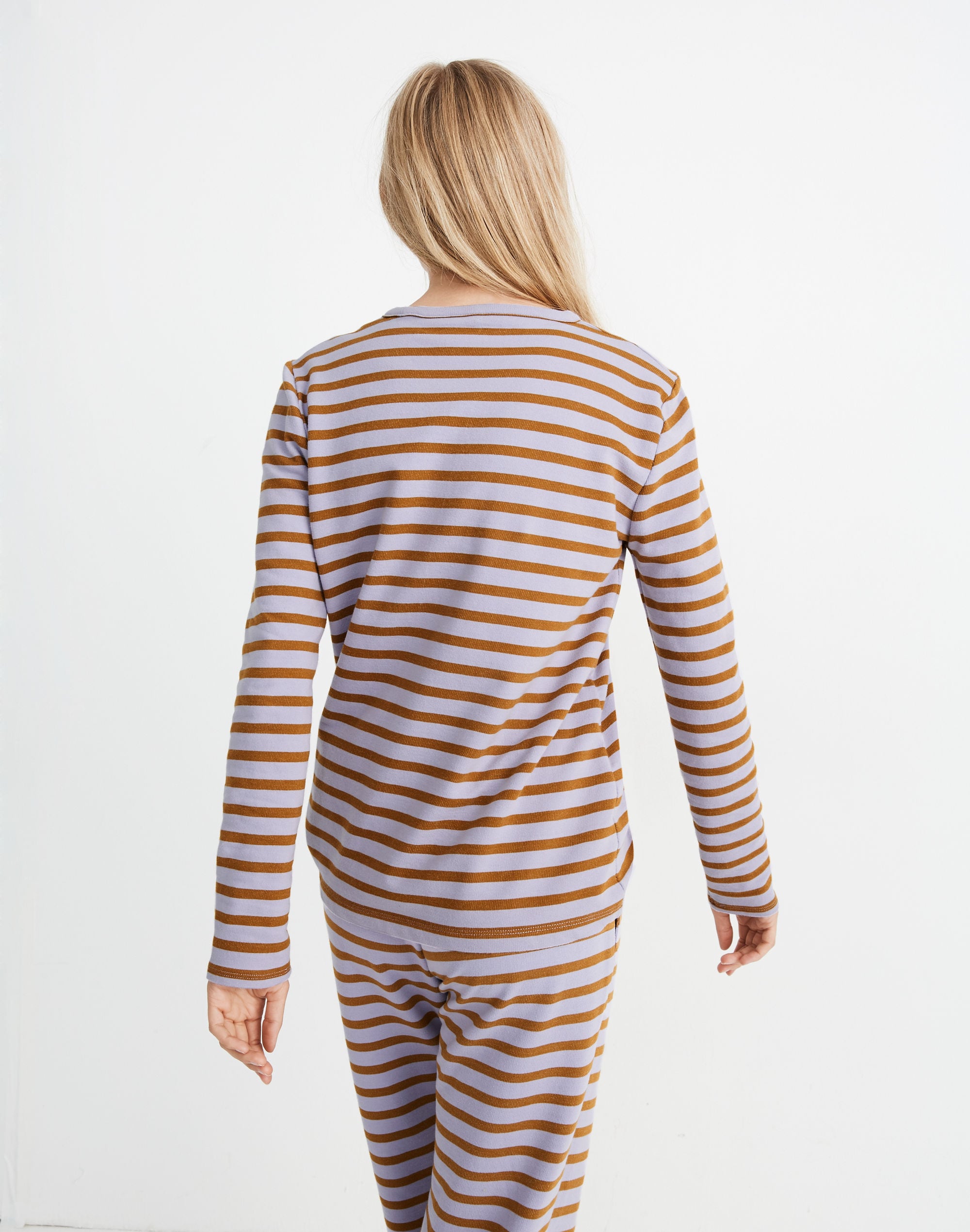 Pajama Sweatshirt in Stripe