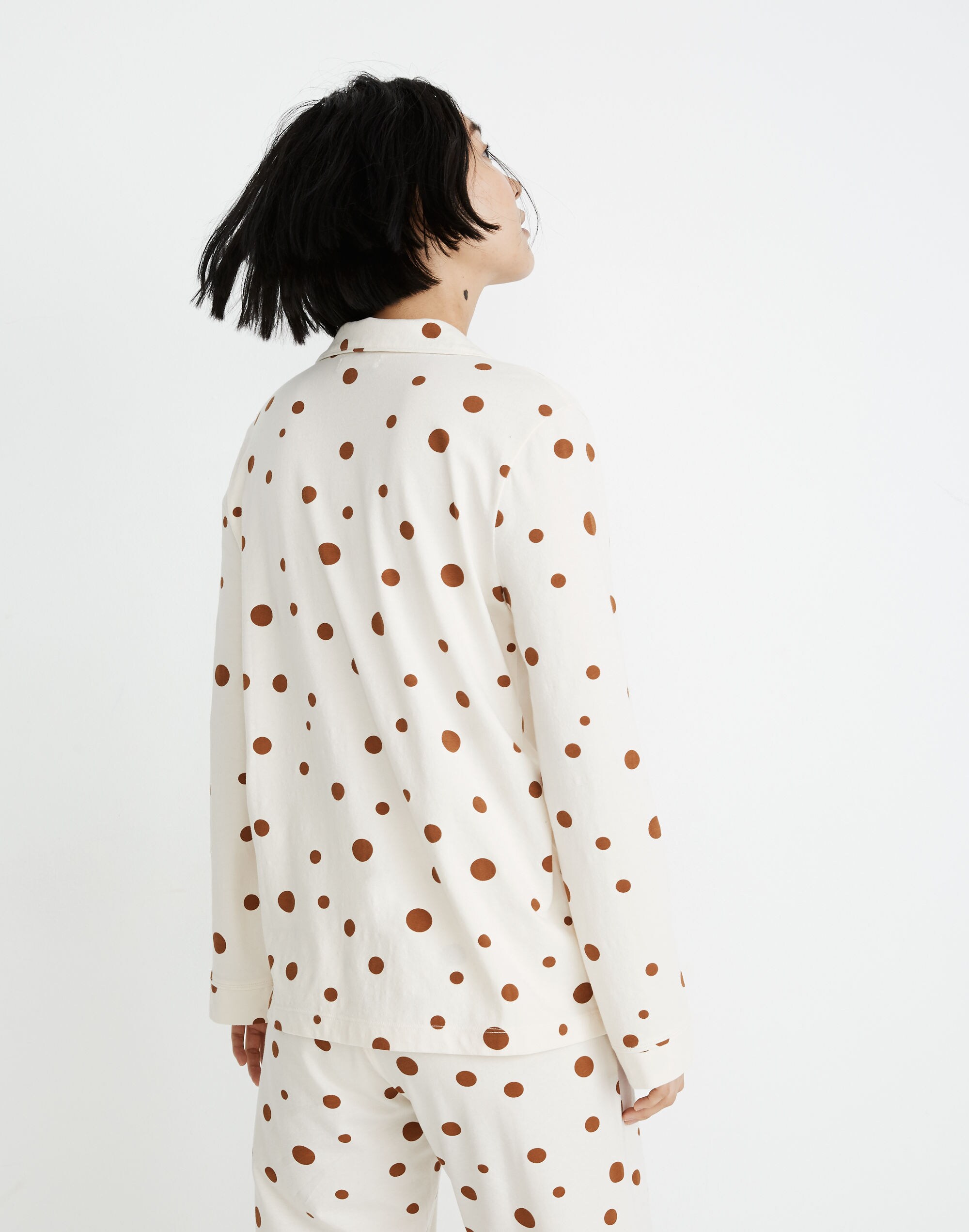 Knit Bedtime Pajama Top in Dot