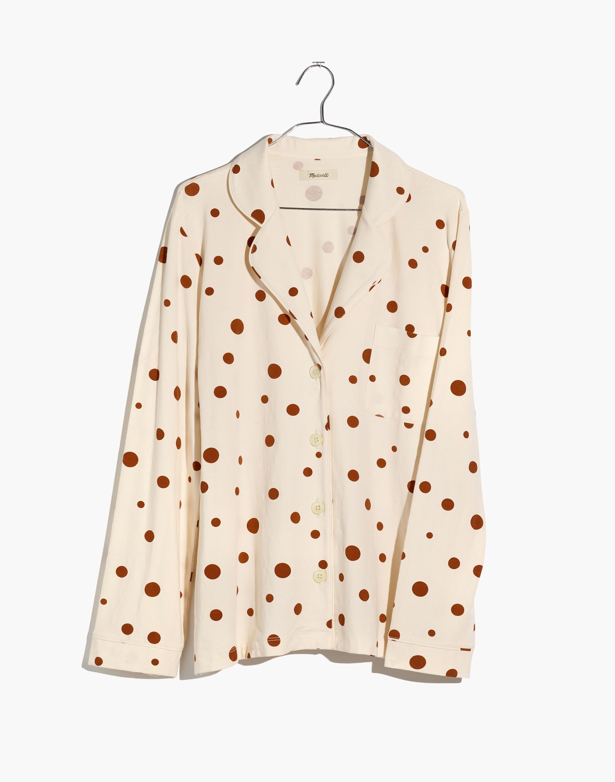 Knit Bedtime Pajama Top in Dot