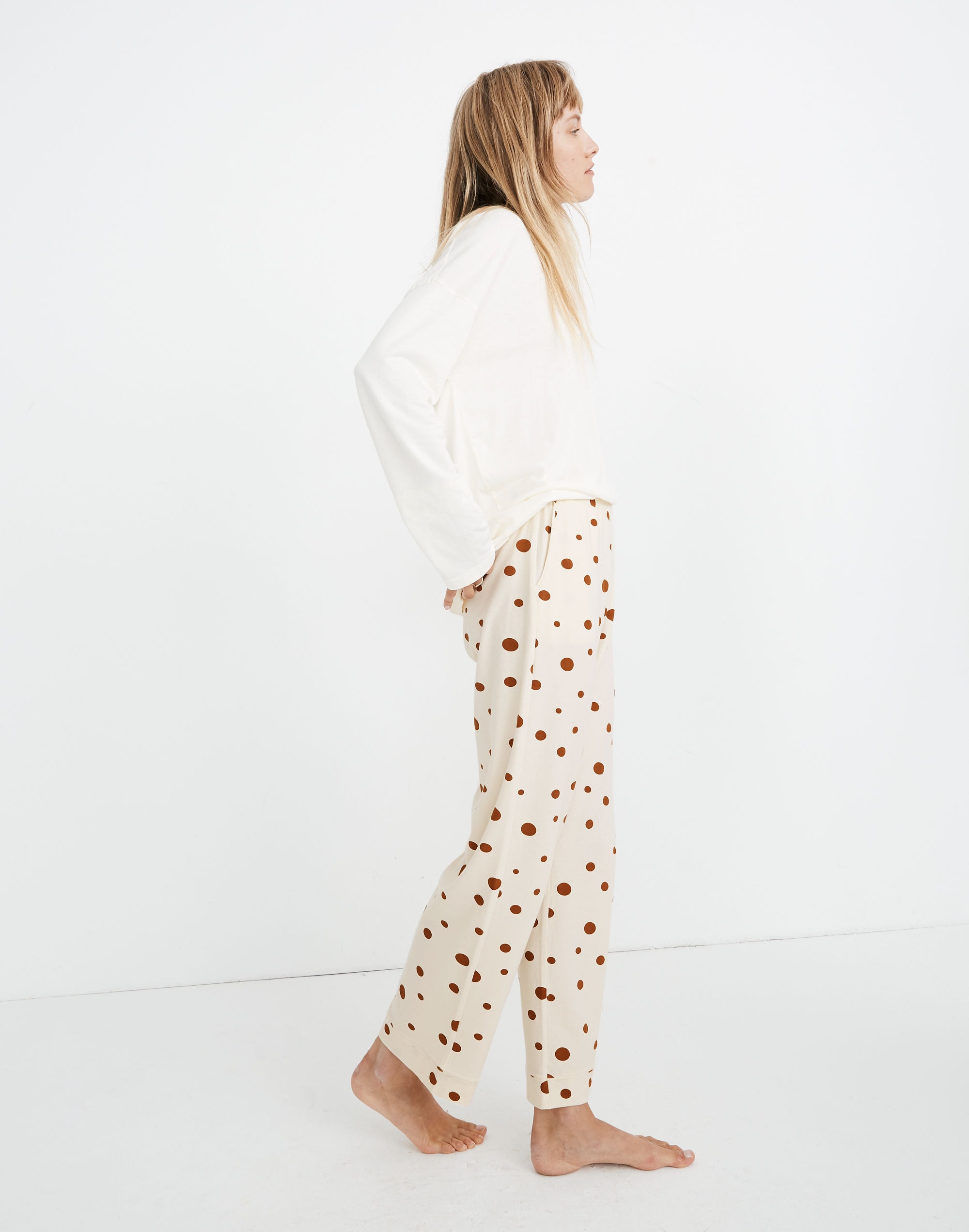 Knit Bedtime Pajama Pants in Dot