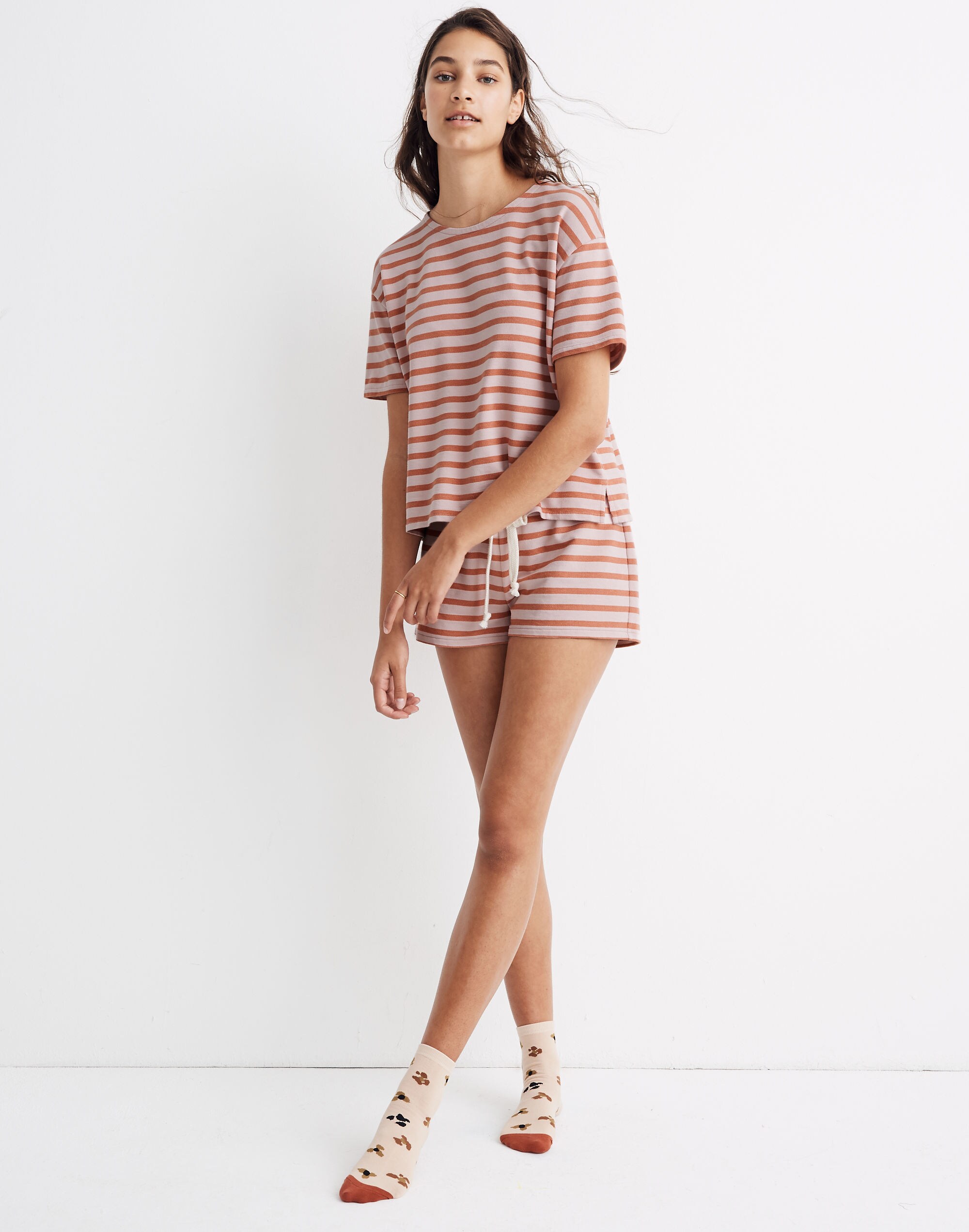 Short-Sleeve Pajama Sweatshirt