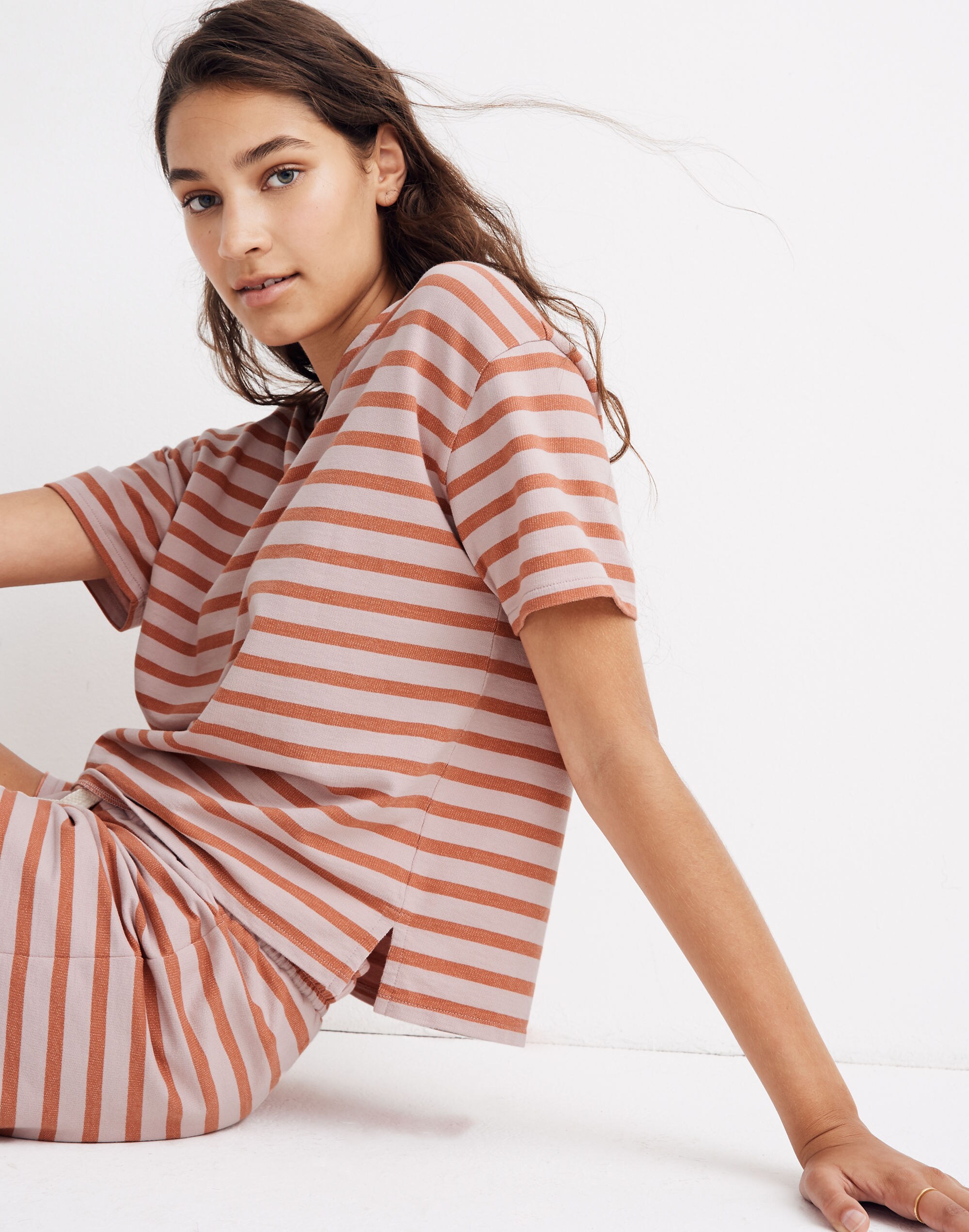 Short-Sleeve Pajama Sweatshirt