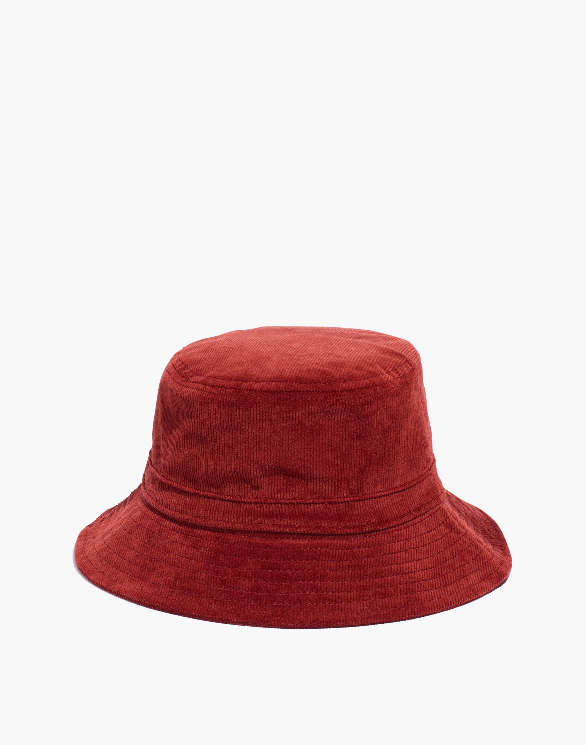 Short-Brimmed Corduroy Bucket Hat