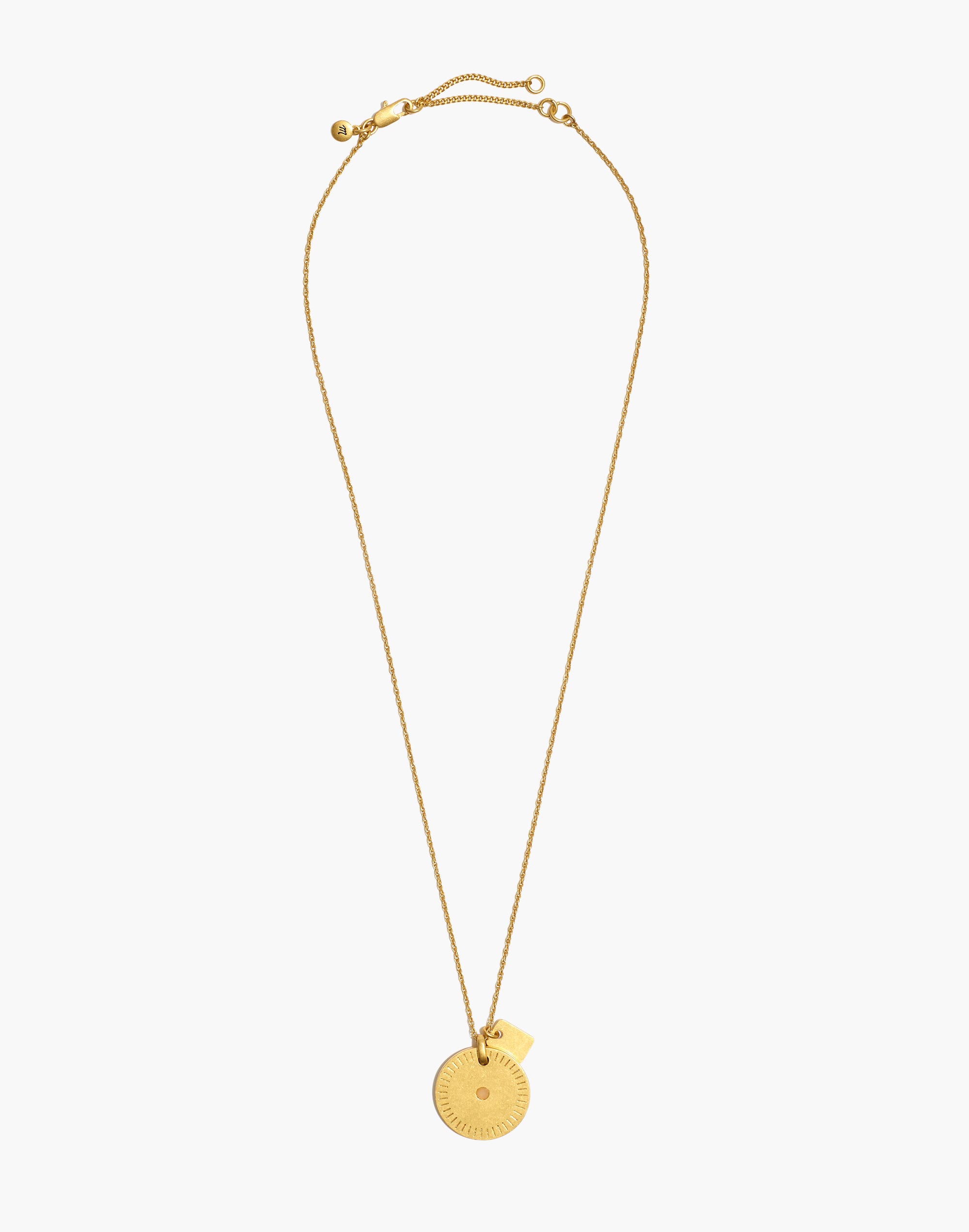 Etched Coin Necklace