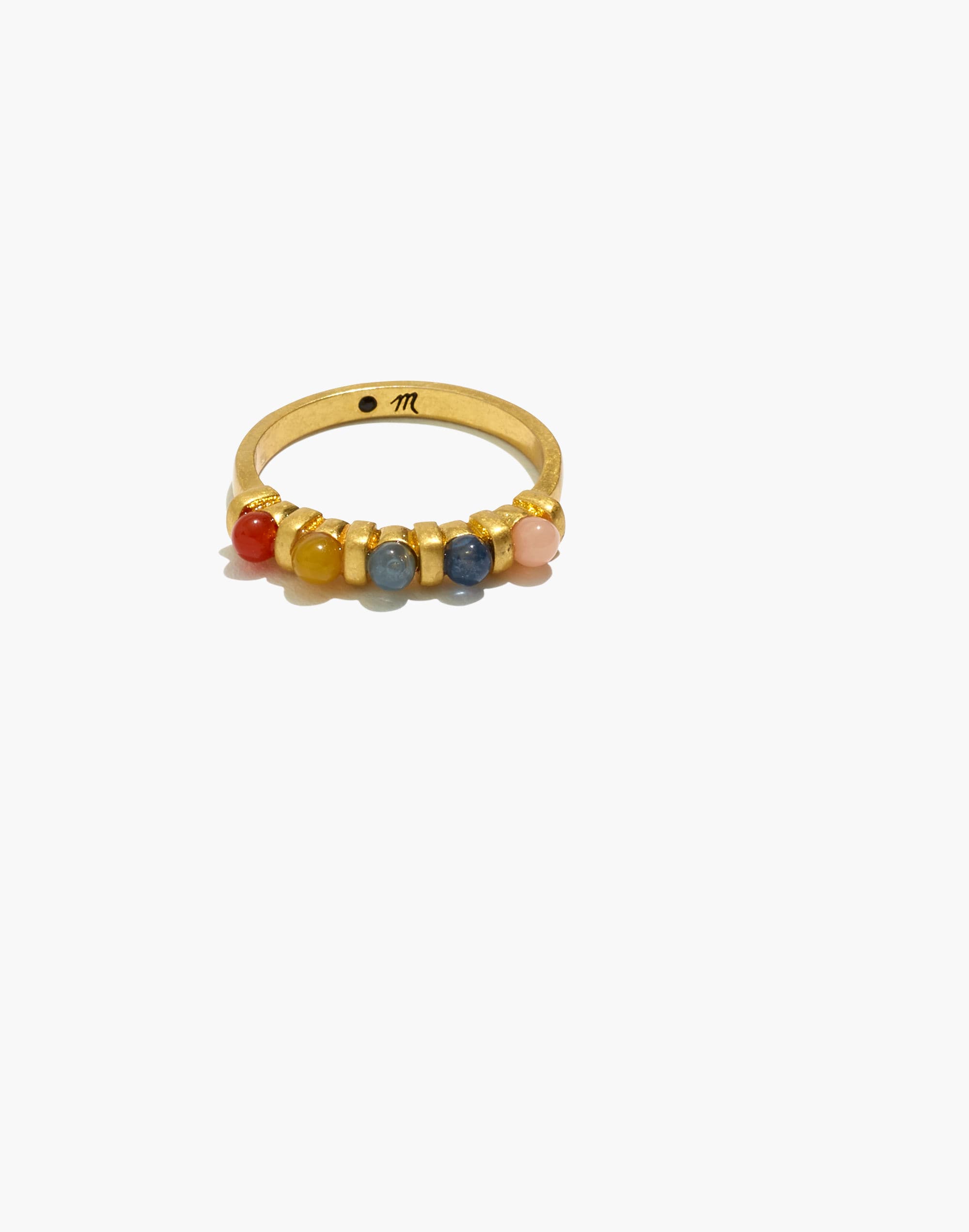 Rainbow Acrylic Beaded Ring