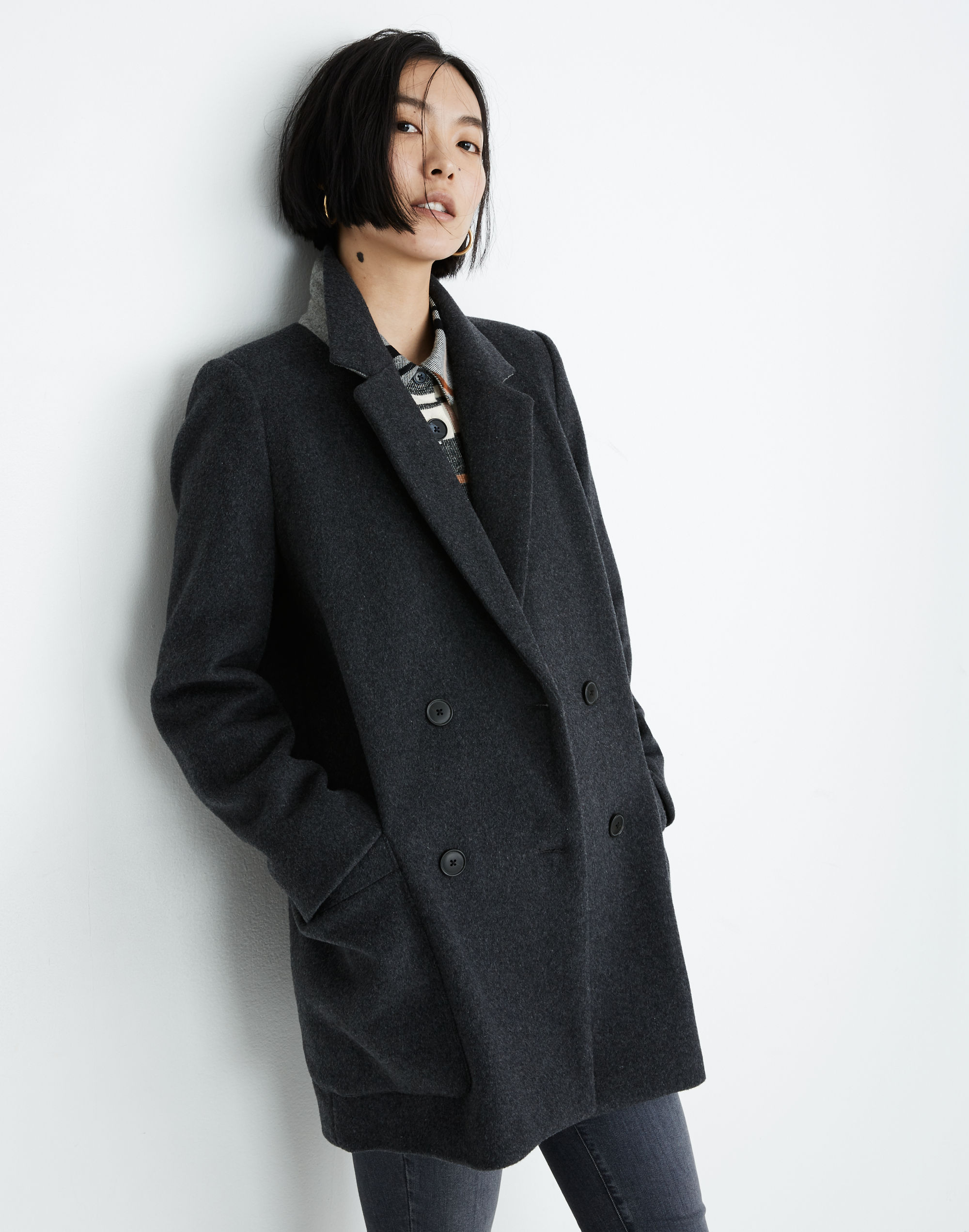 hollis double-breasted coat