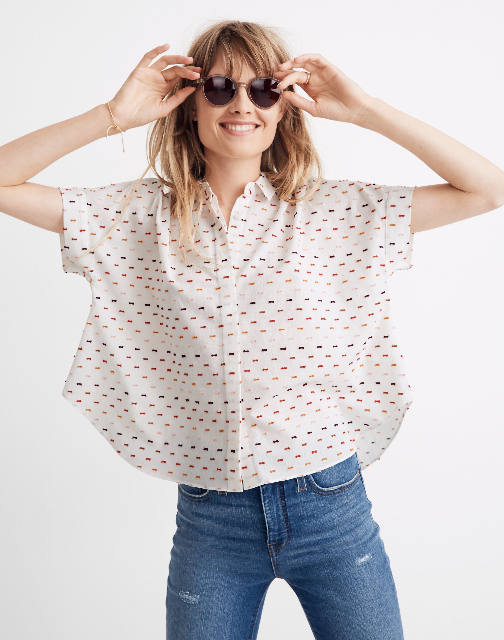 Hilltop Shirt in Rainbow Clipdot