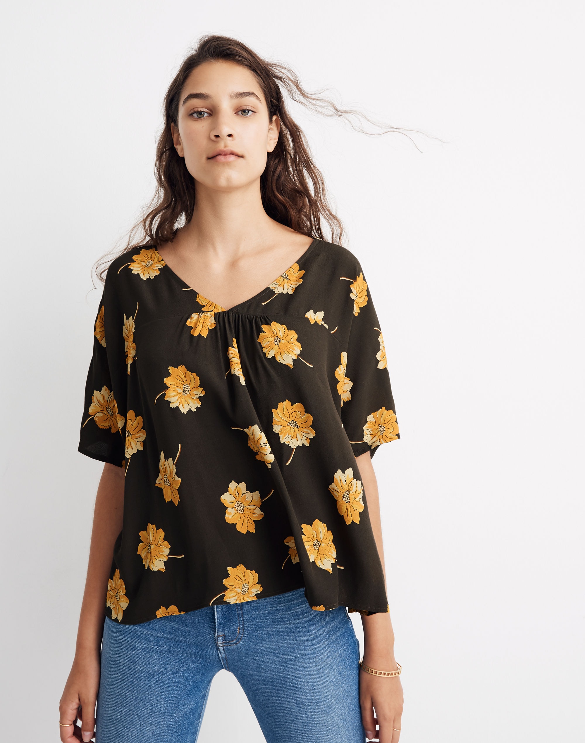 Rhyme Top in Fall Flowers