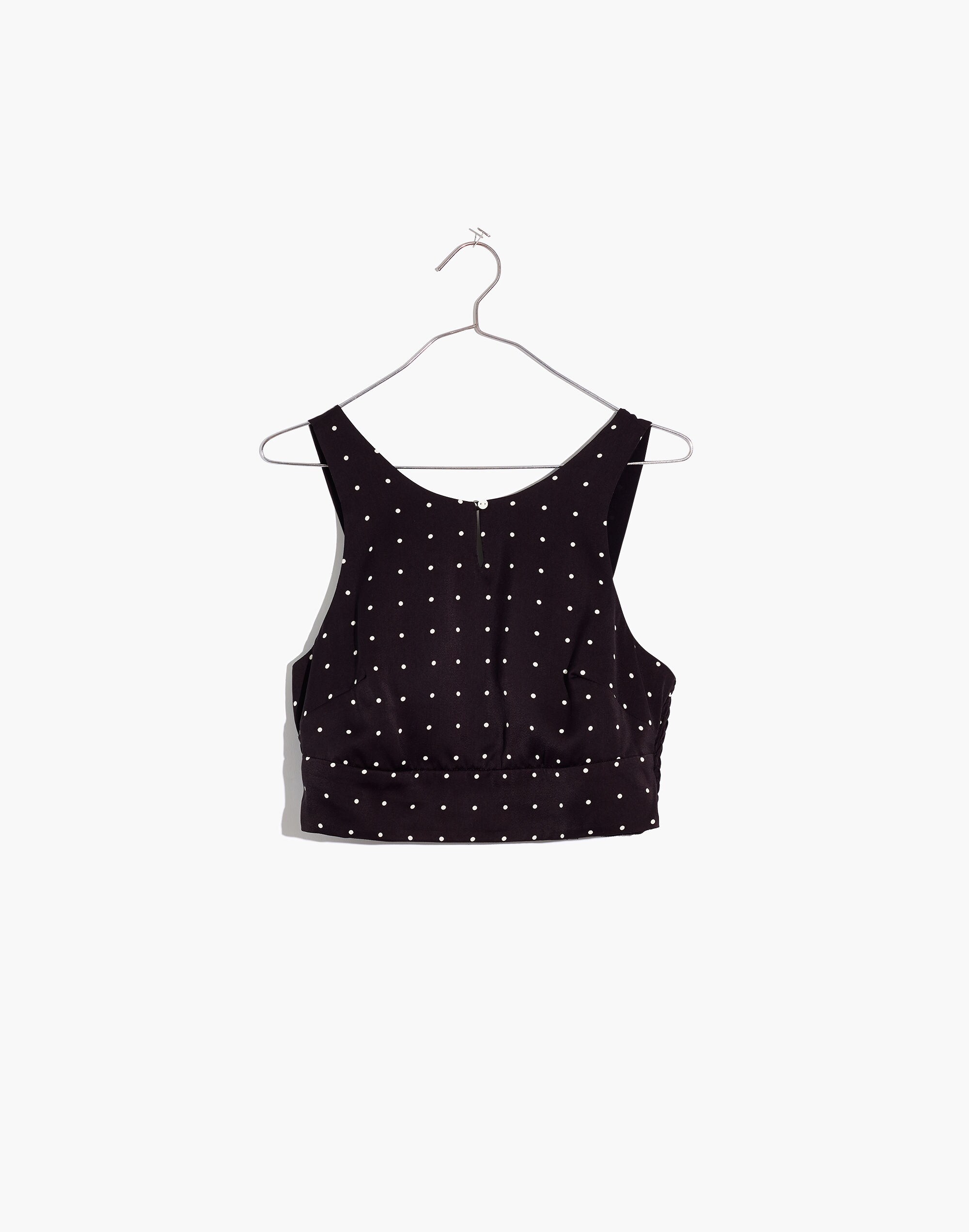 Crop Top in Grid Dot
