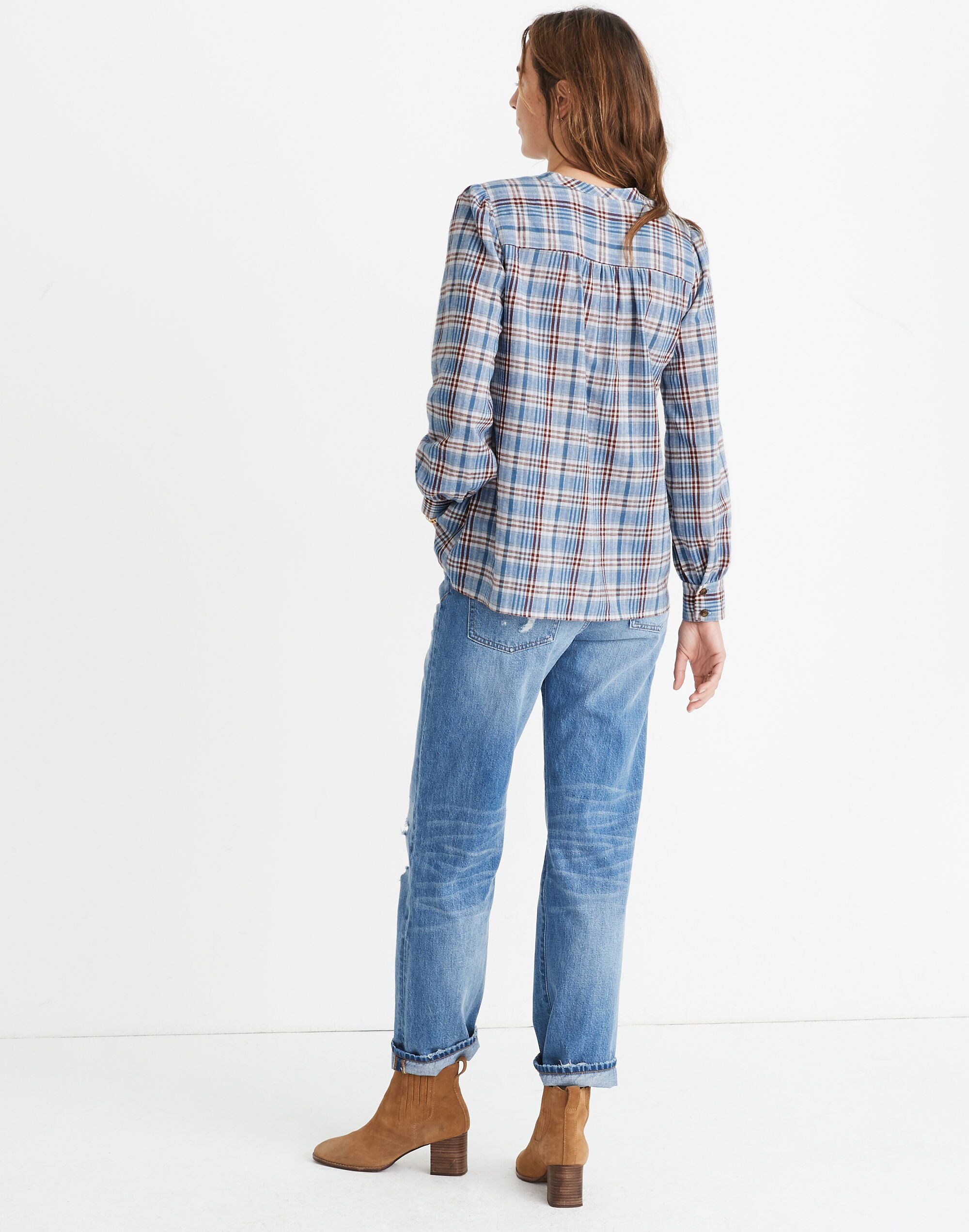 Leysfield Popover Shirt in Plaid