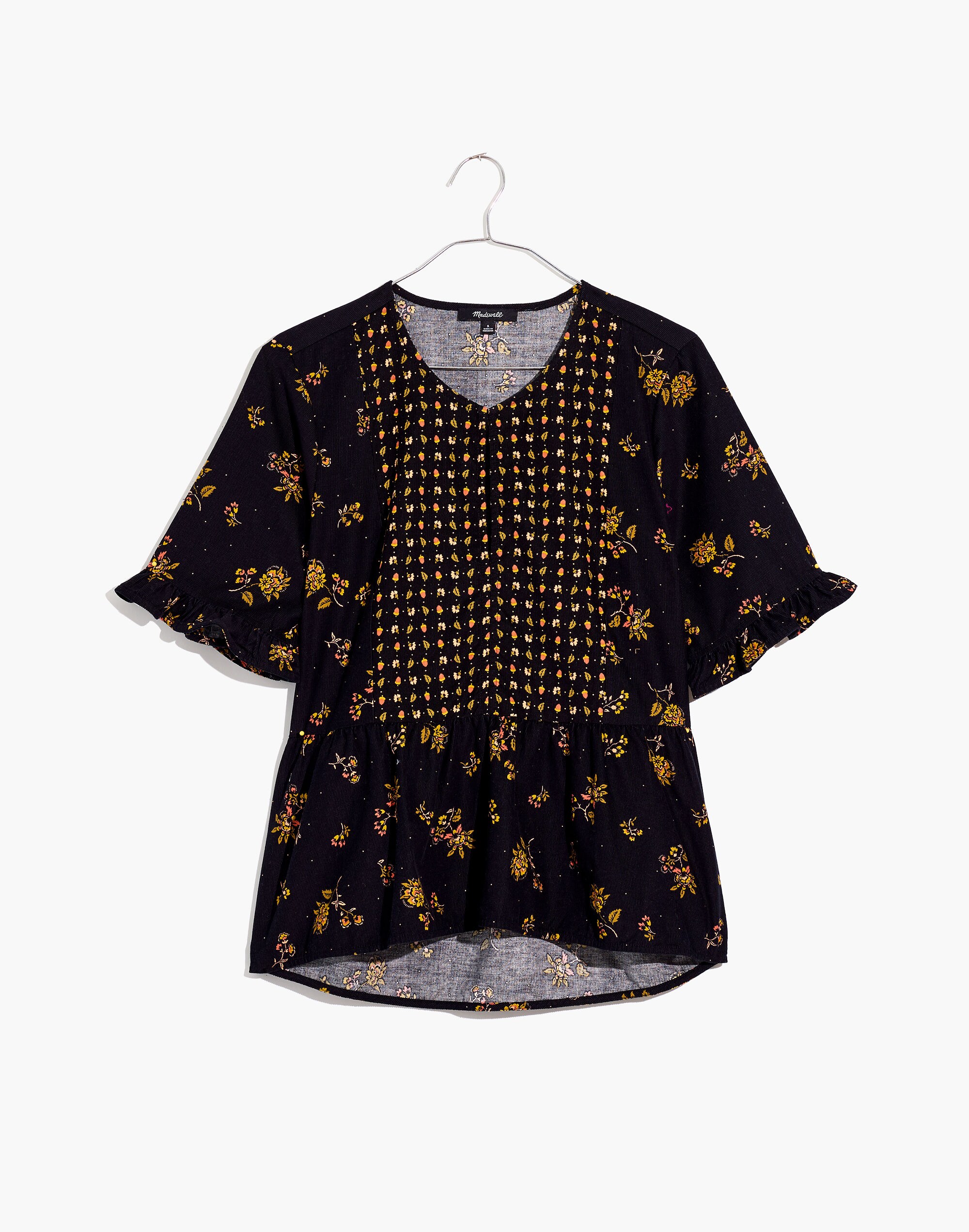 Corduroy Acorn Foulard Top