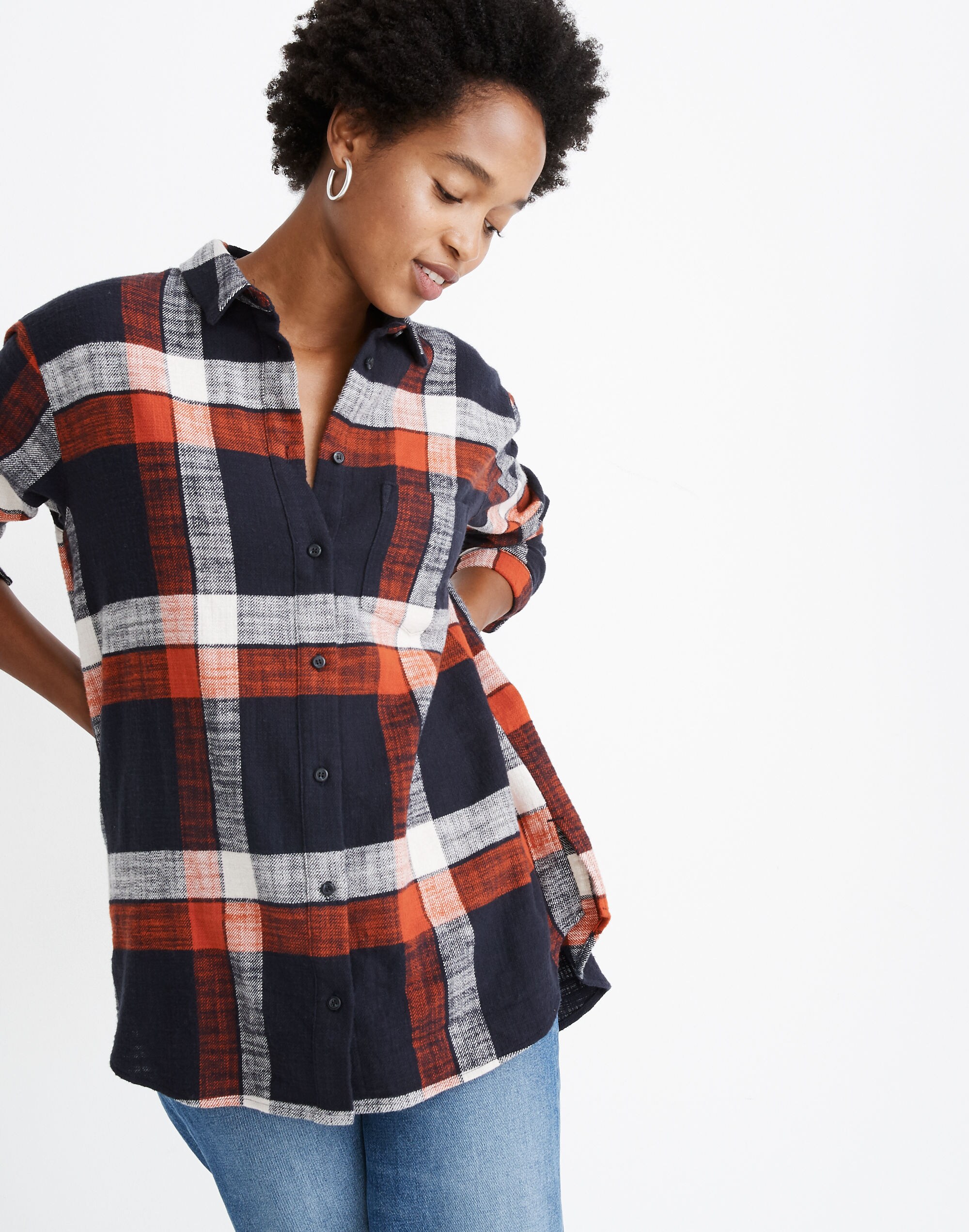 Oversized Ex-Boyfriend Shirt in Check