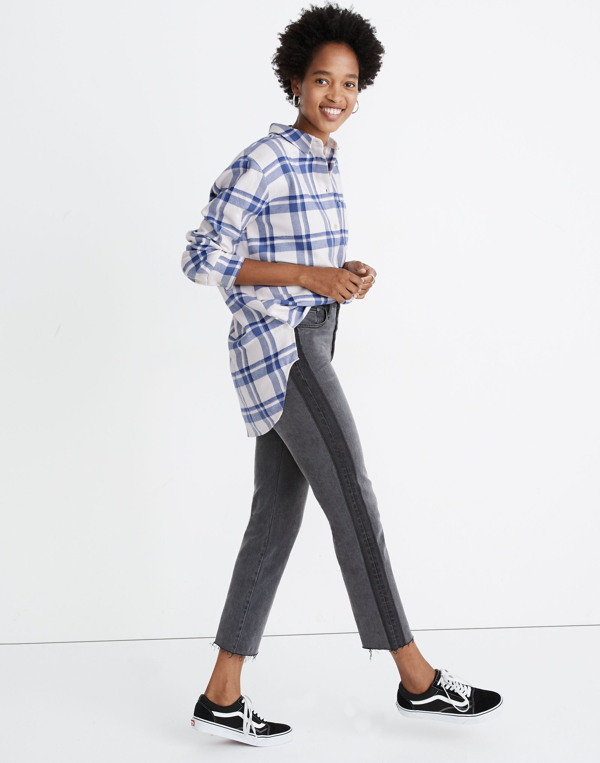 Flannel Oversized Ex-Boyfriend Shirt in Allcroft Plaid