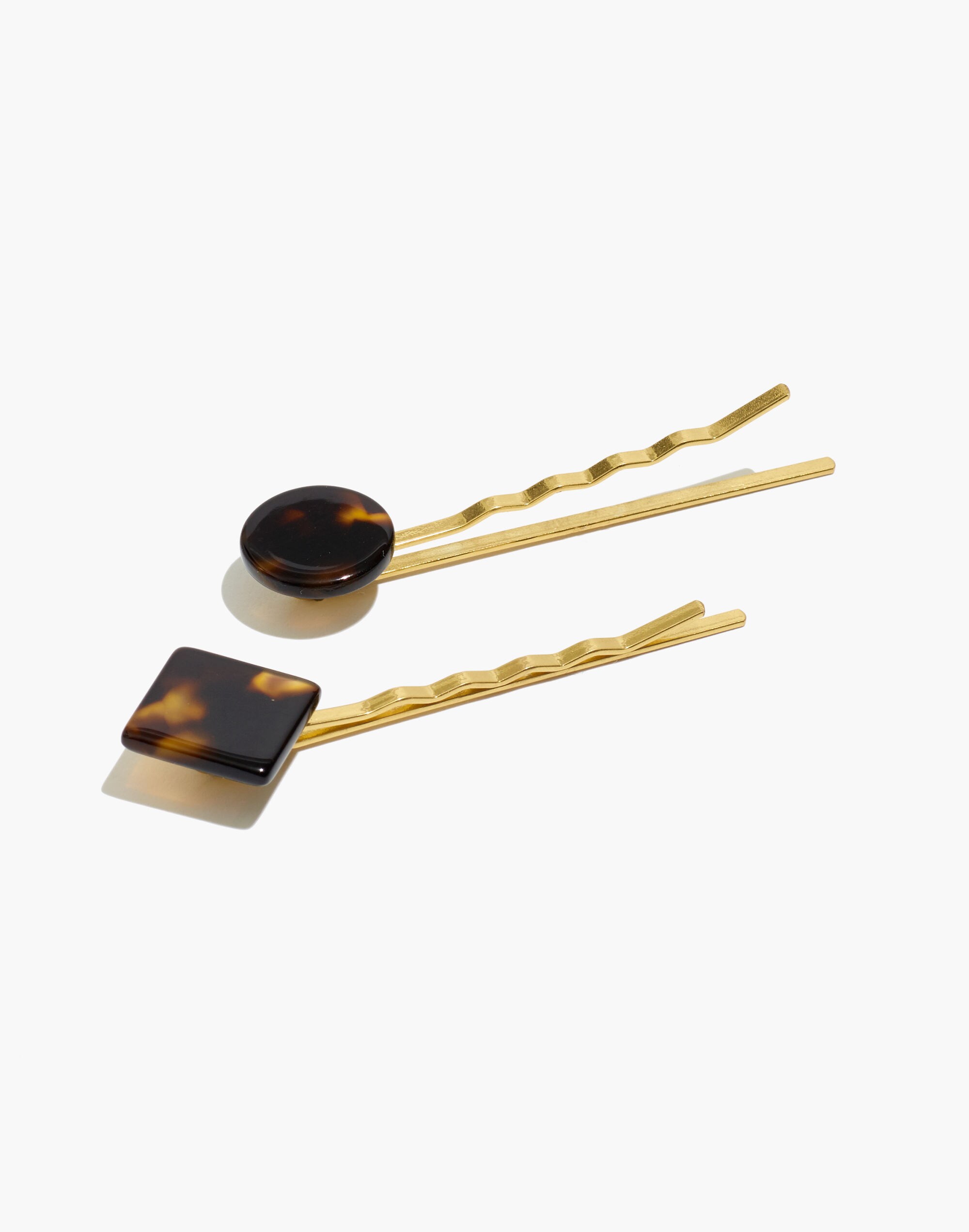 Two-Pack Geometric Tortoise Hair Pins