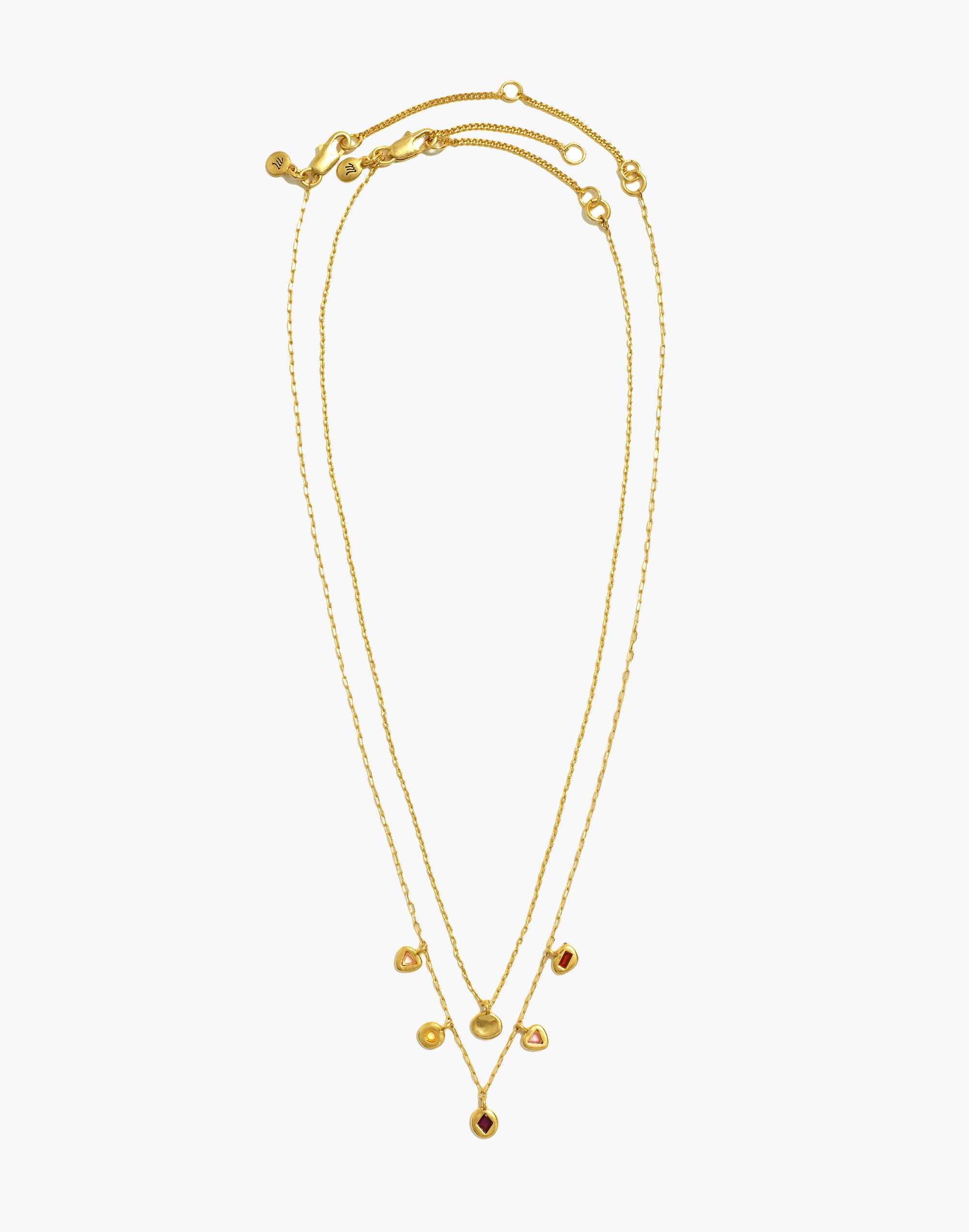 Stained Glass Chain Necklace Set