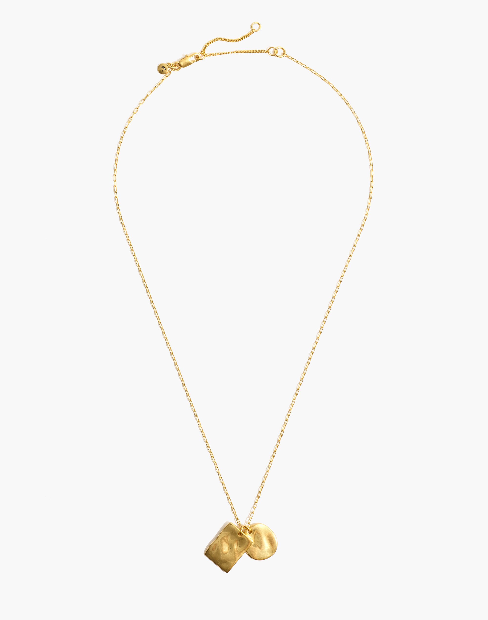 Hammered Pendant Necklace