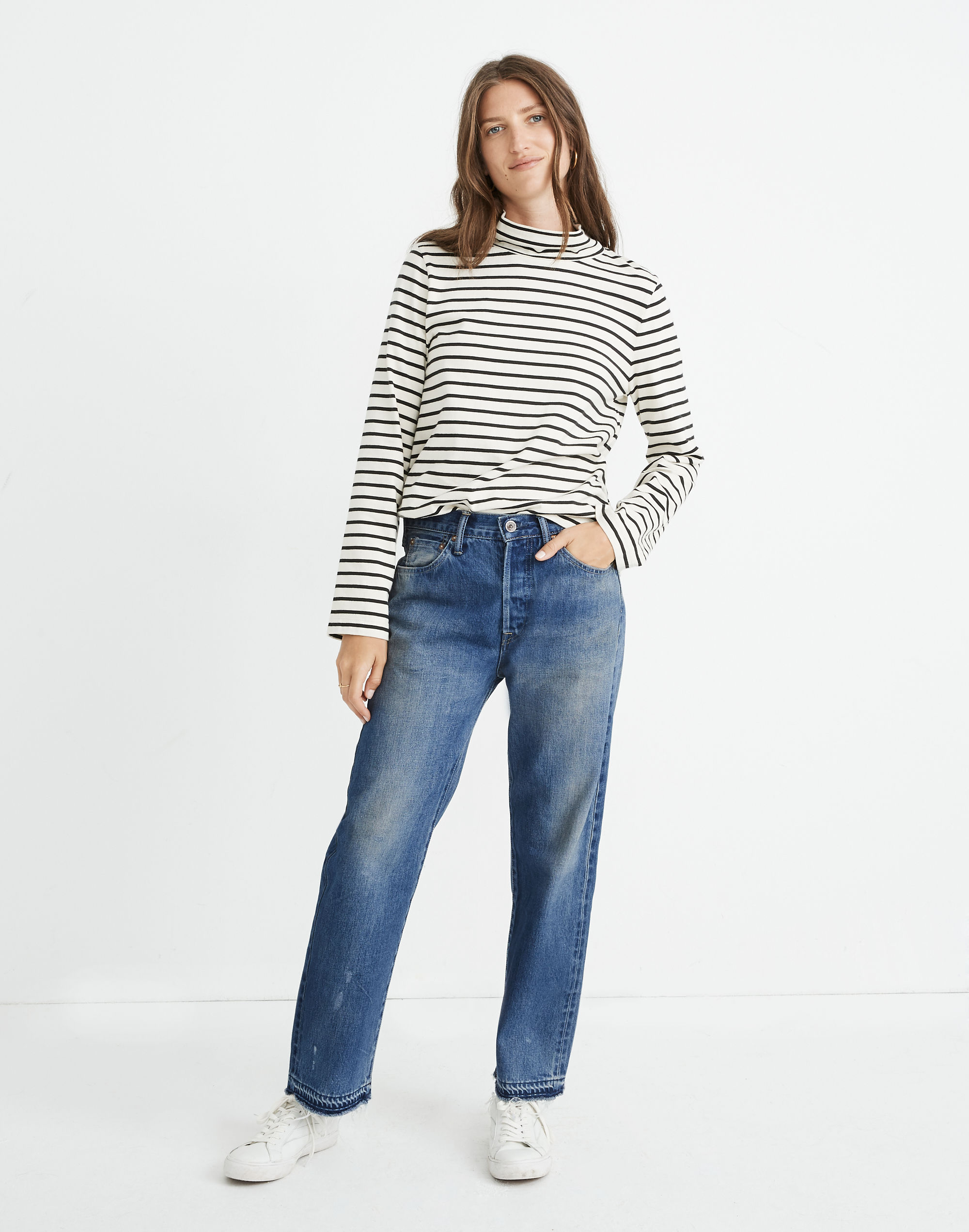 chimala&reg; selvedge denim used ankle jeans