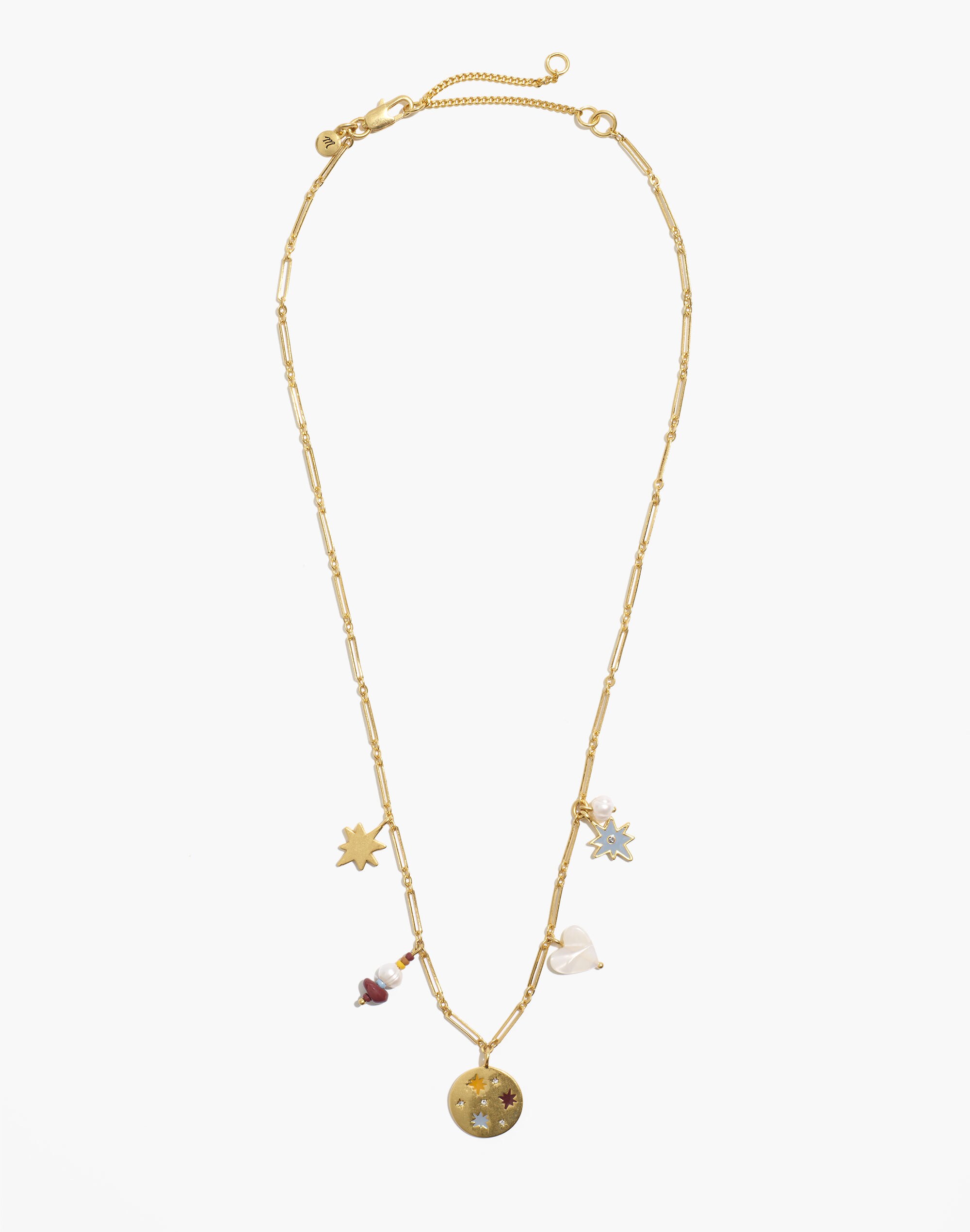 Spaced Out Charm Chain Necklace