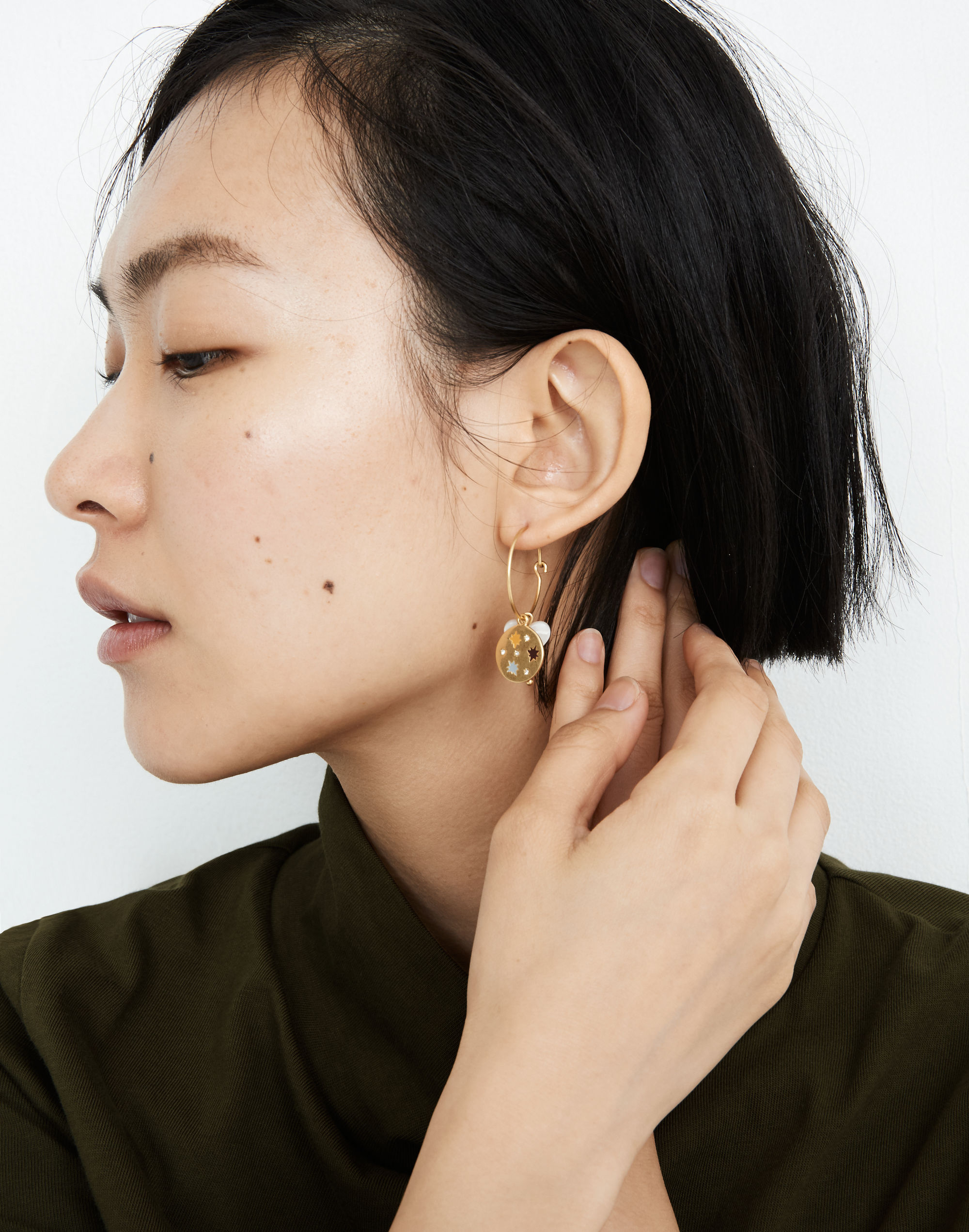 Spaced Out Mix-and-Match Charm Hoop Earrings