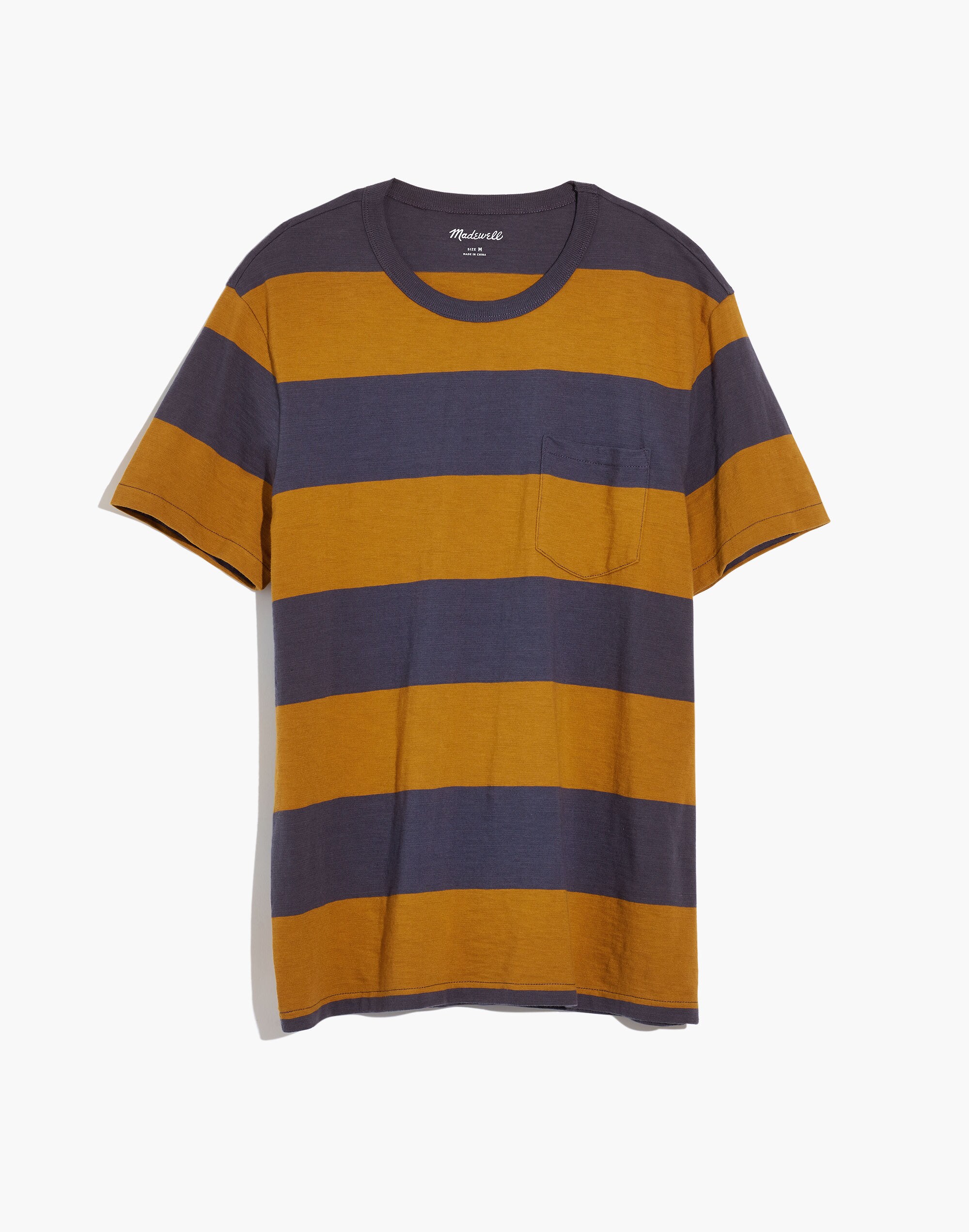 Allday Crewneck Tee in Rugby Stripe