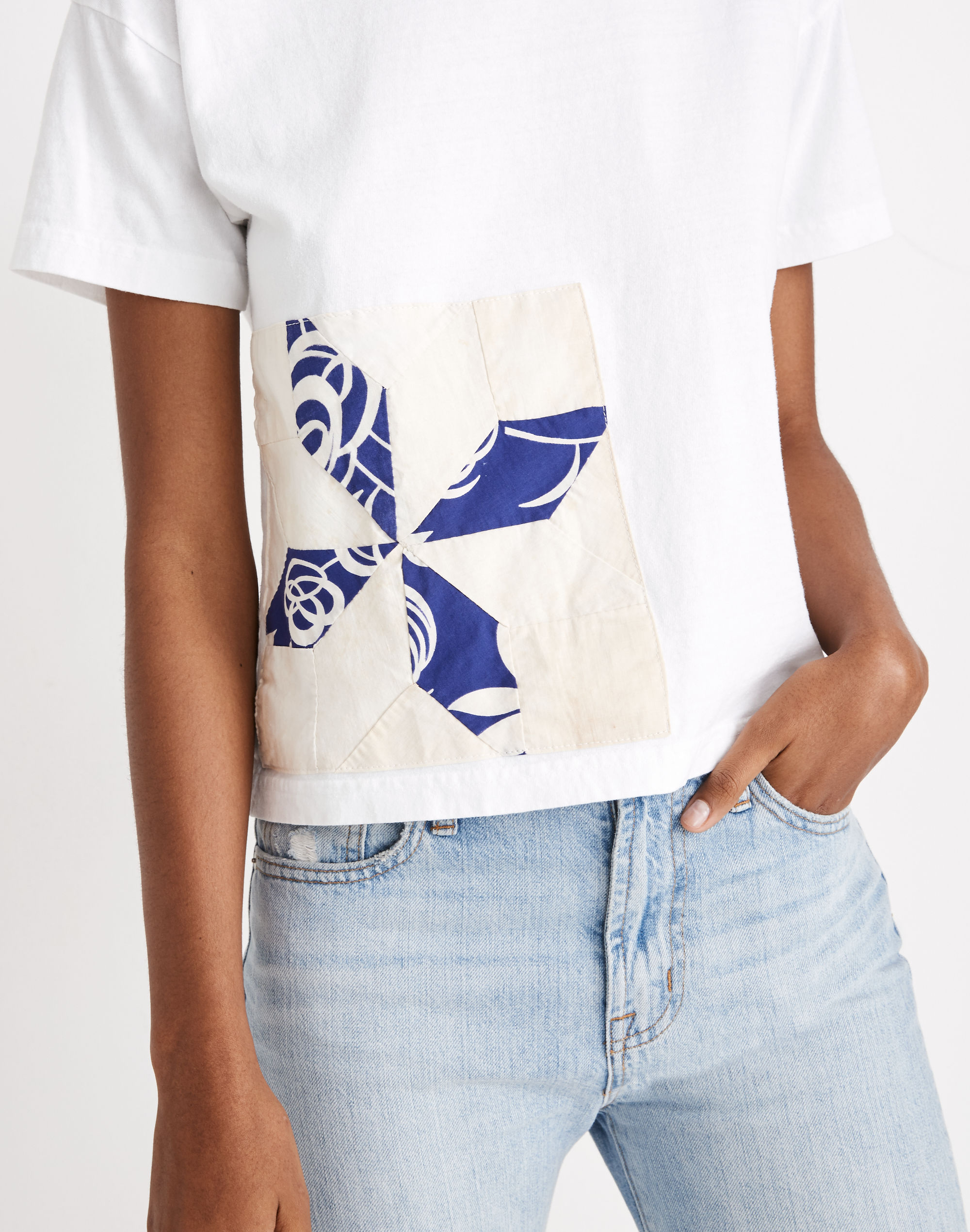 Carleen Eight Point Patchwork Boxy Tee