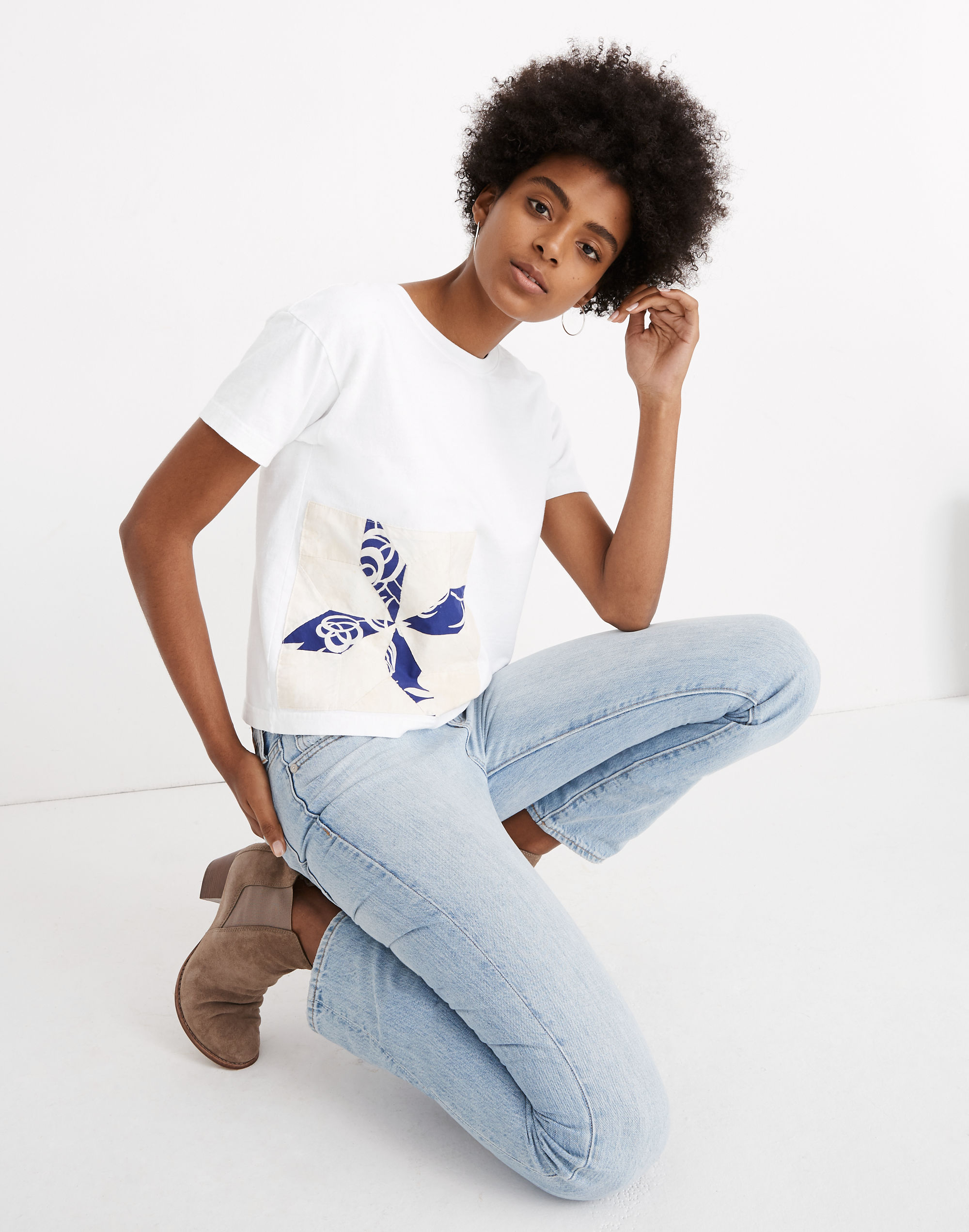 Carleen Eight Point Patchwork Boxy Tee