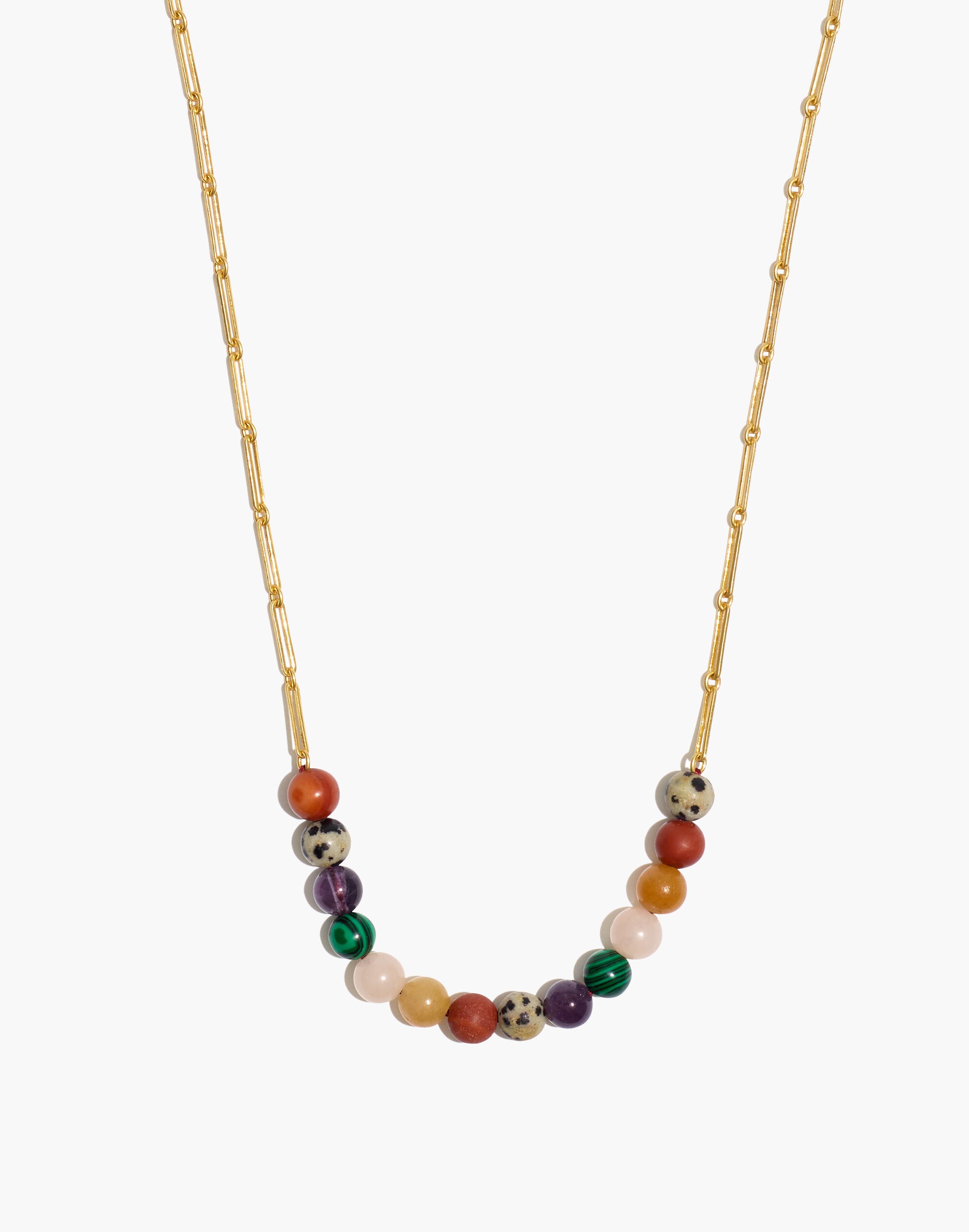 Semiprecious Stone Beaded Necklace