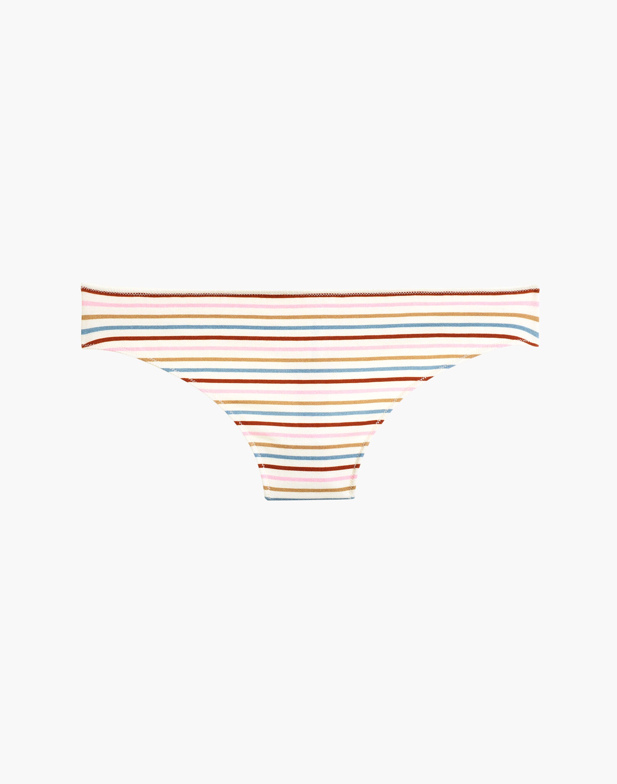 Cotton-Modal&reg; Thong in Rainbow Stripe