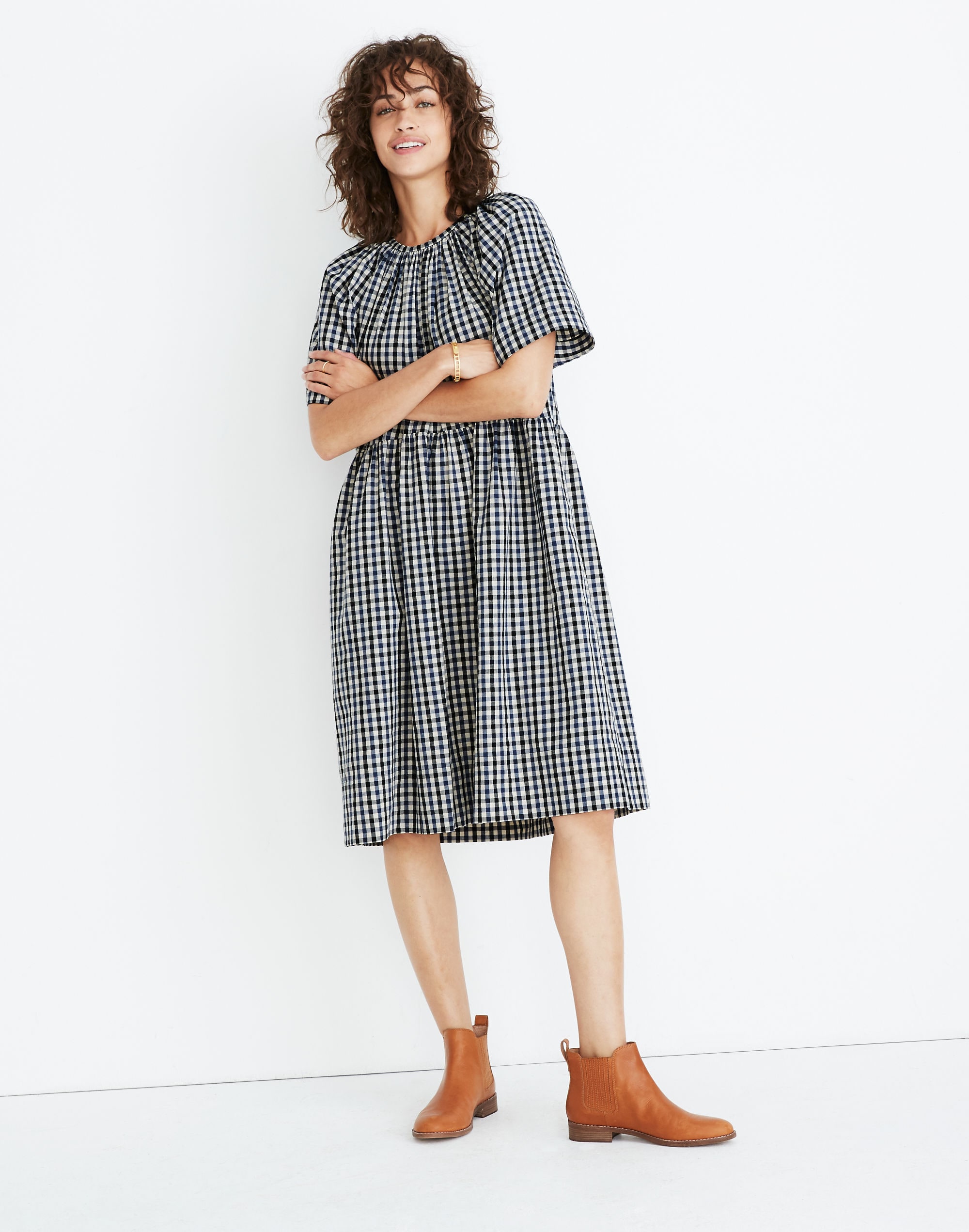 caron callahan&trade; gingham amelia dress