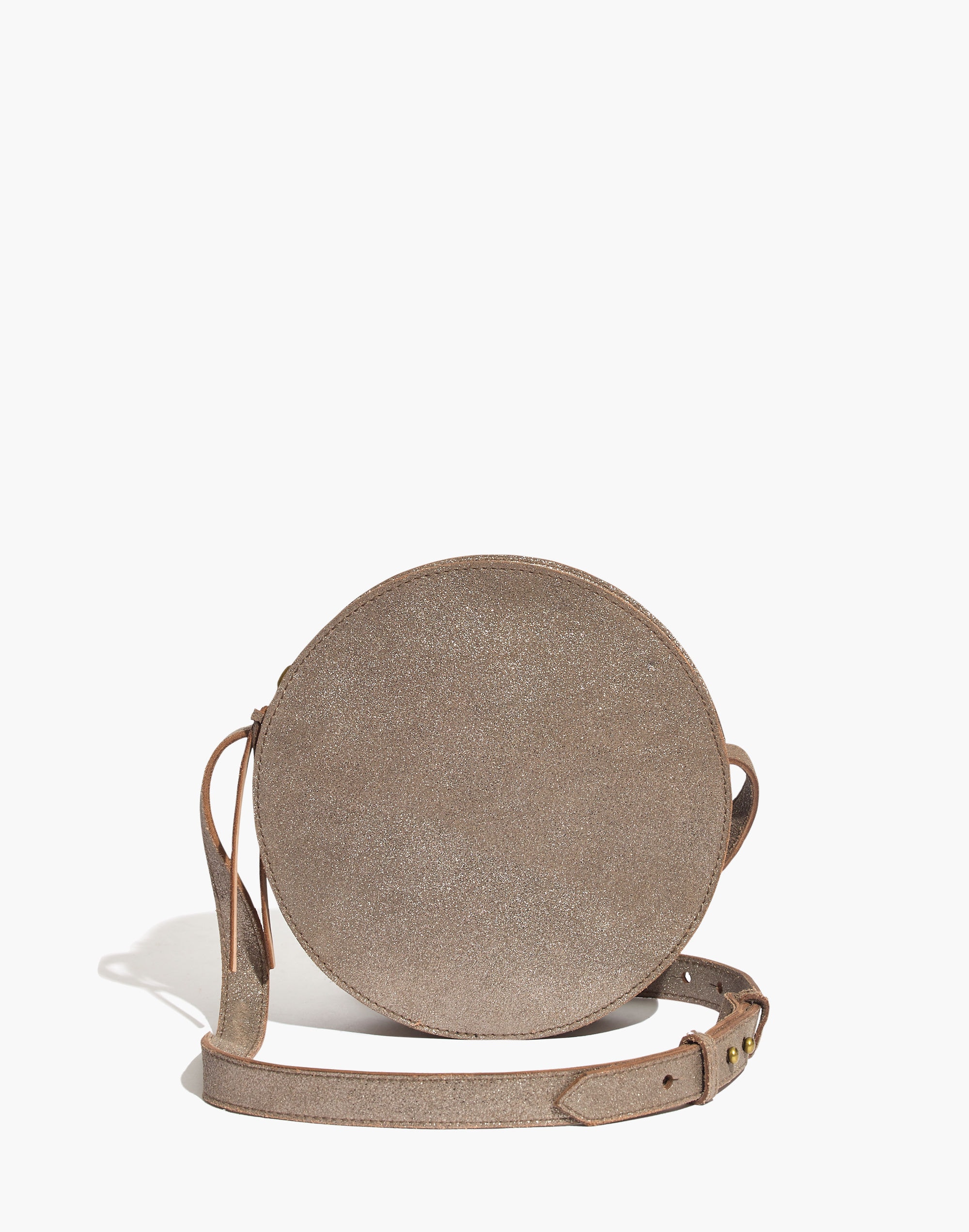 the simple circle crossbody: metallic edition