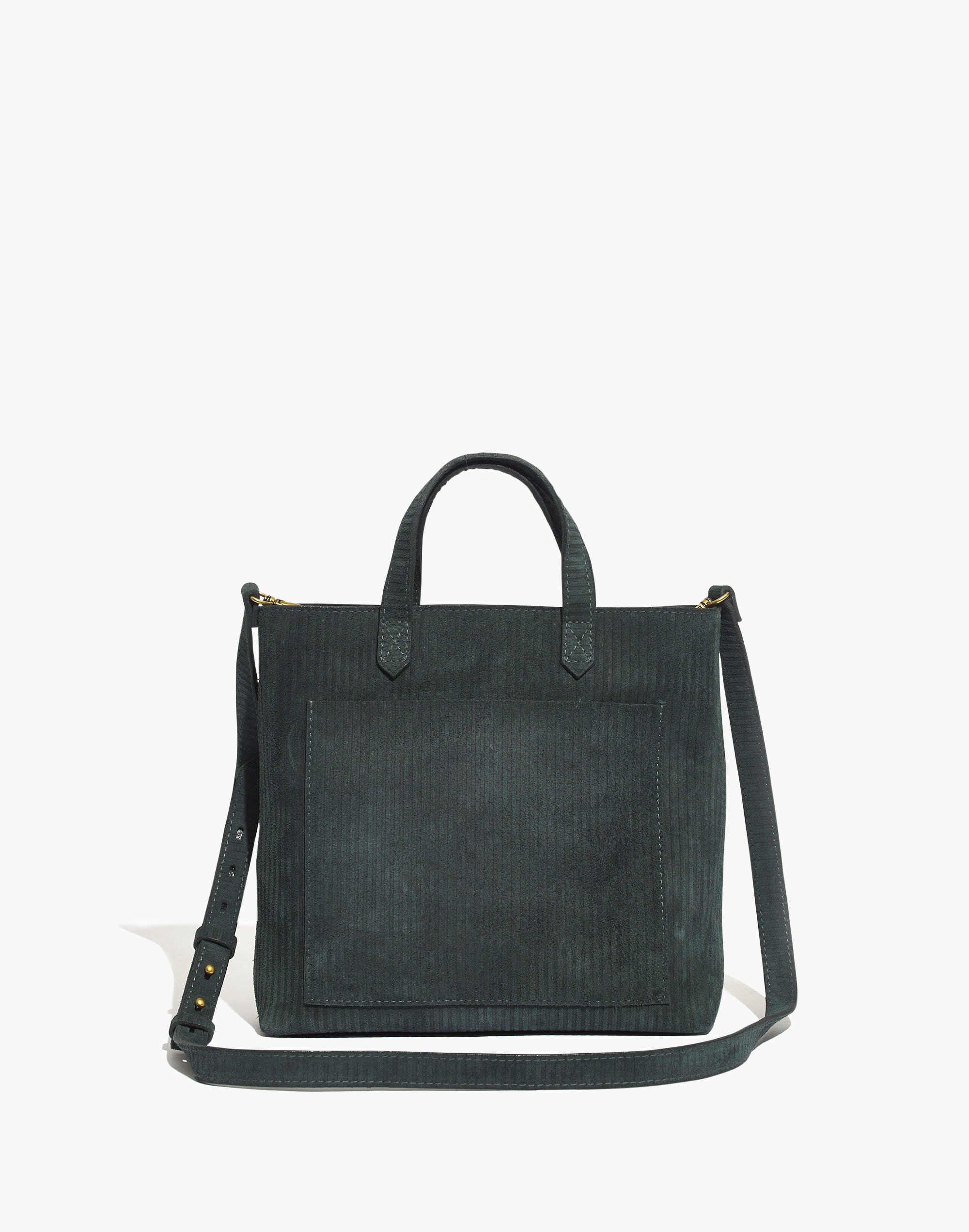 The Zip-Top Small Transport Crossbody: Corduroy Suede Edition