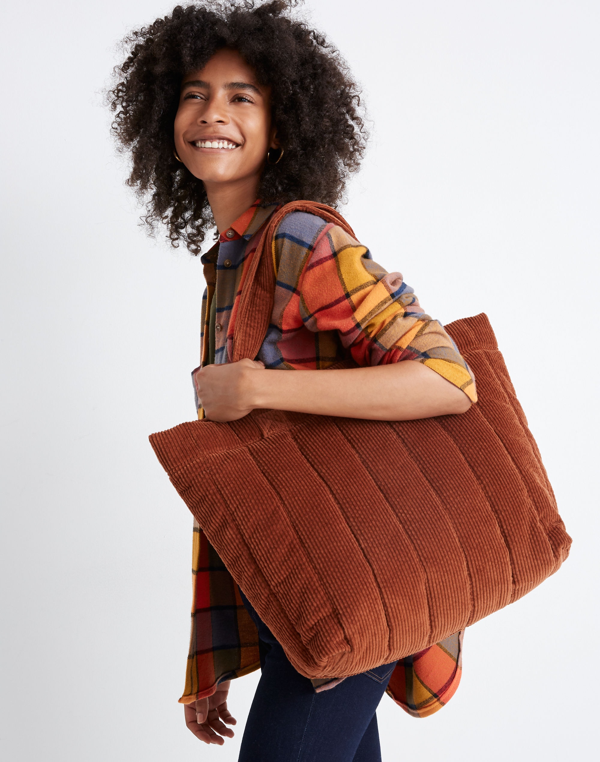 The Transport Tote: Quilted Corduroy Edition