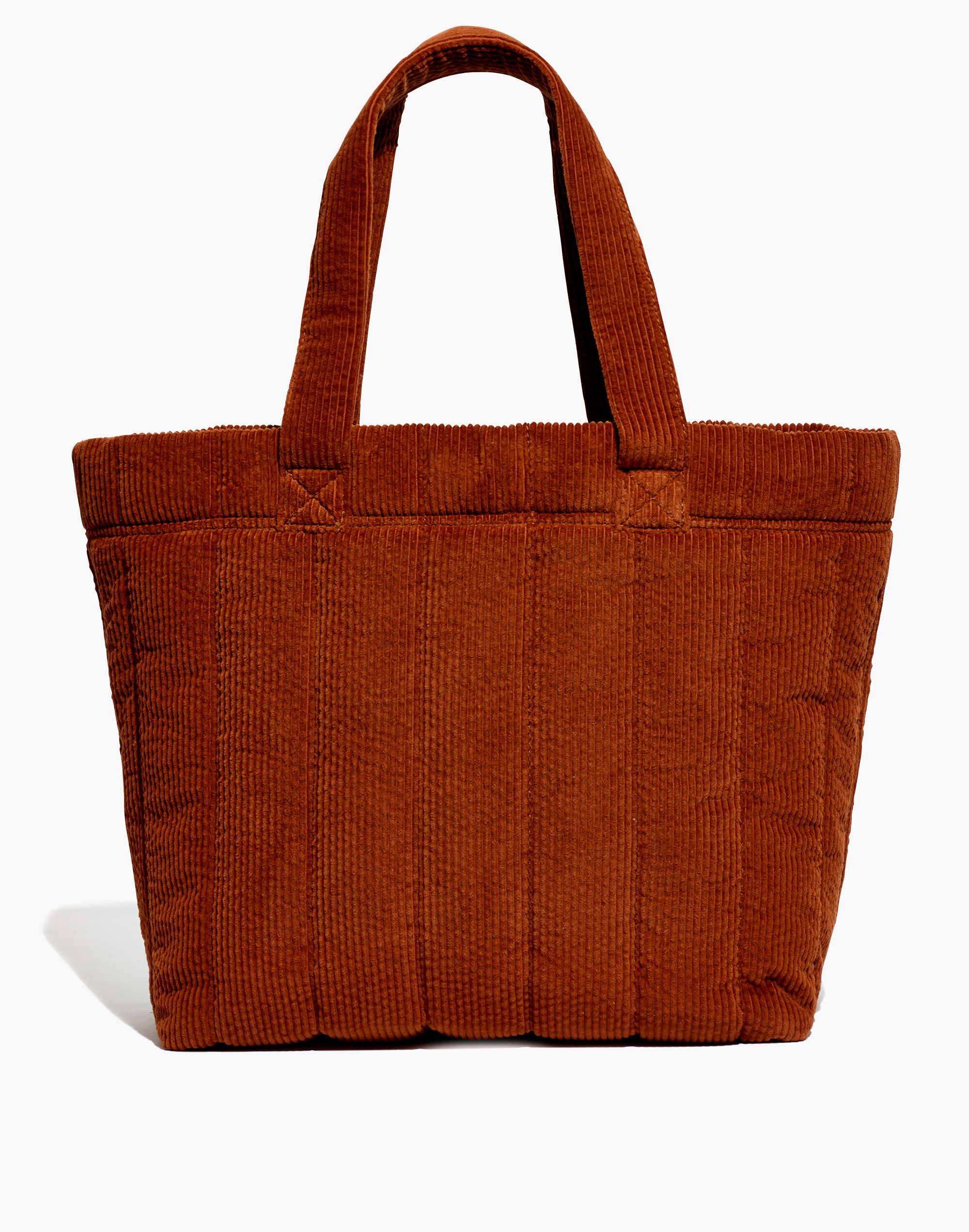 The Transport Tote: Quilted Corduroy Edition