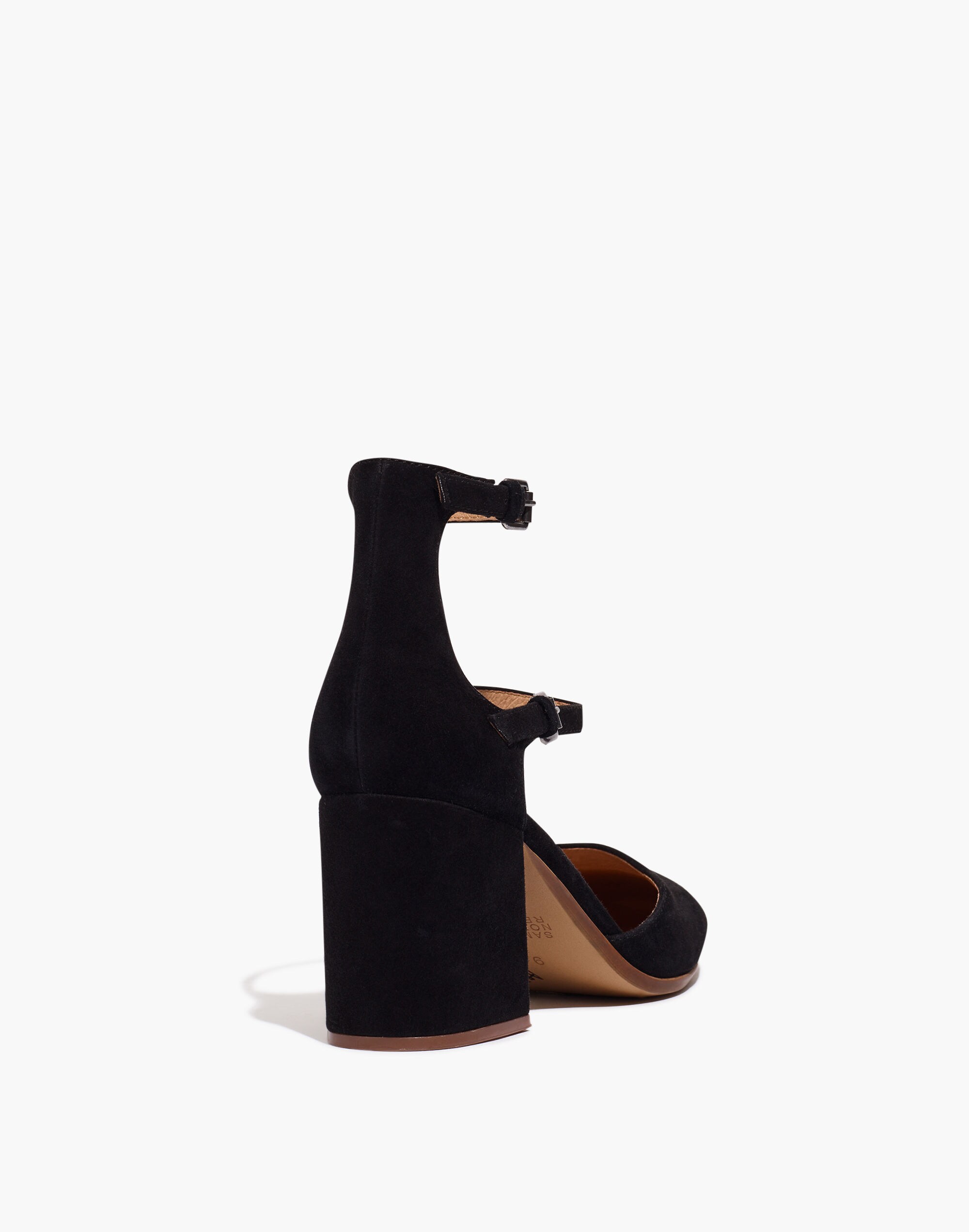 The Annalise Ankle-Strap Pump in Suede