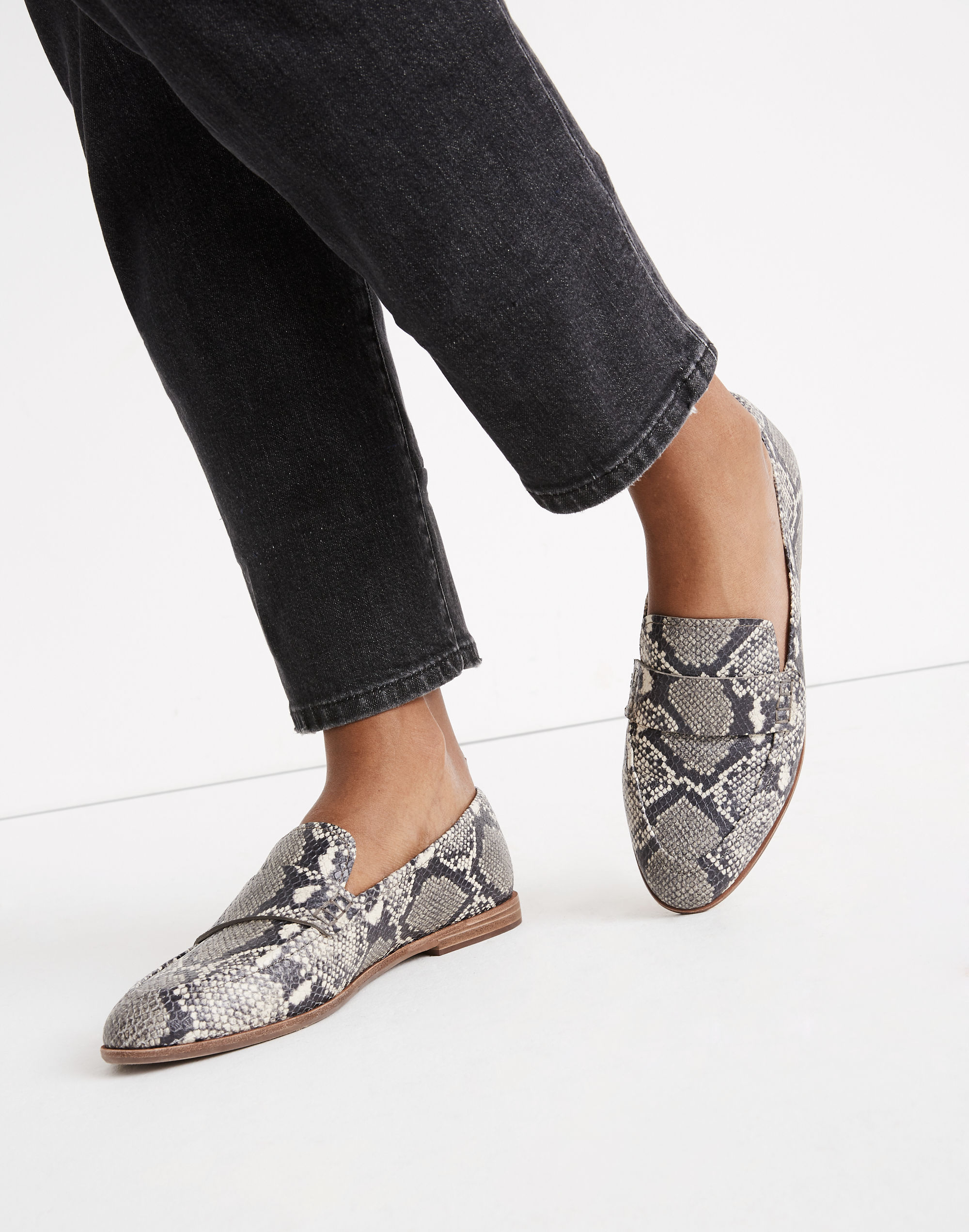 The Alex Loafer in Snake Embossed Leather