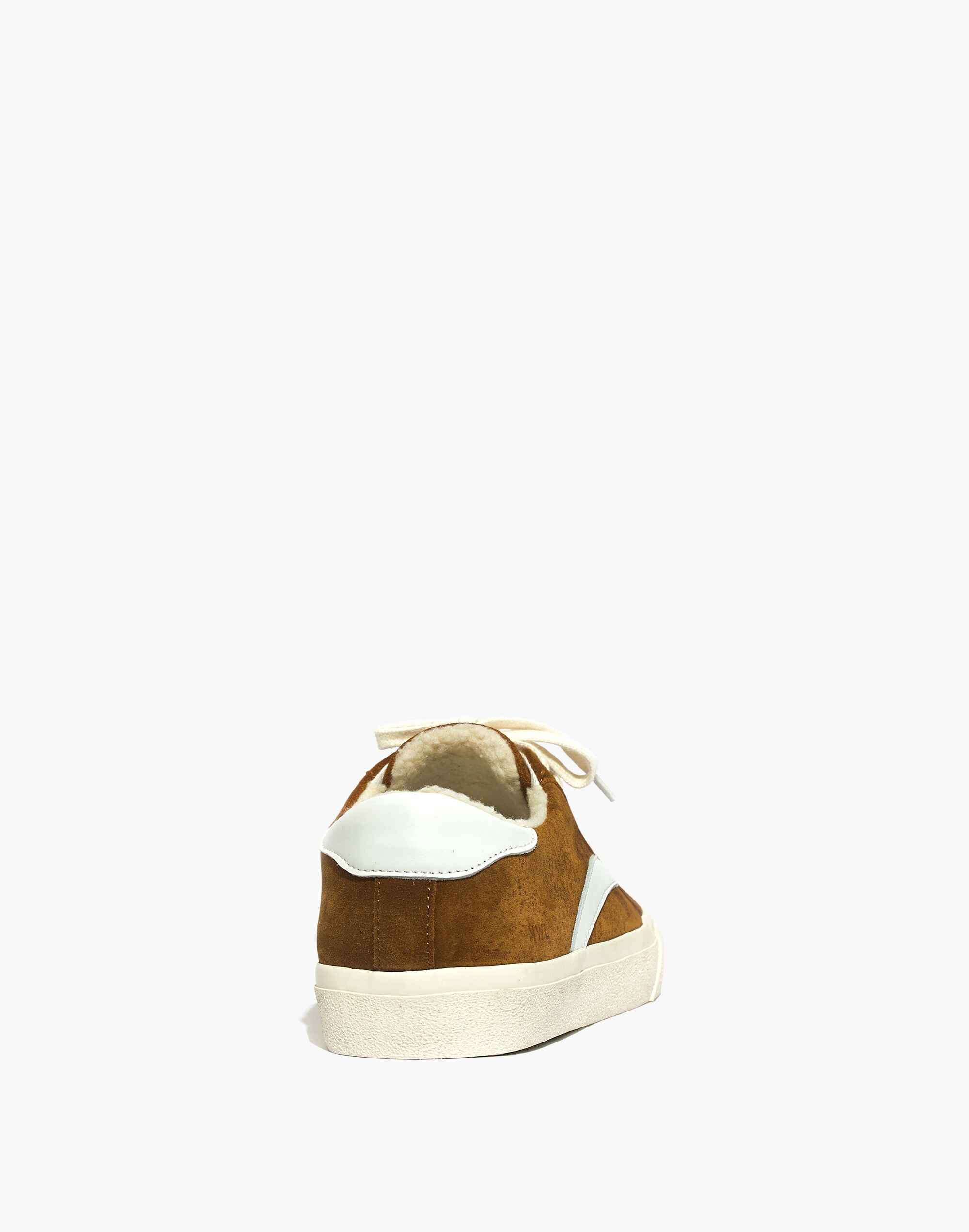 Sidewalk Low-Top Sneakers in Suede and Sherpa